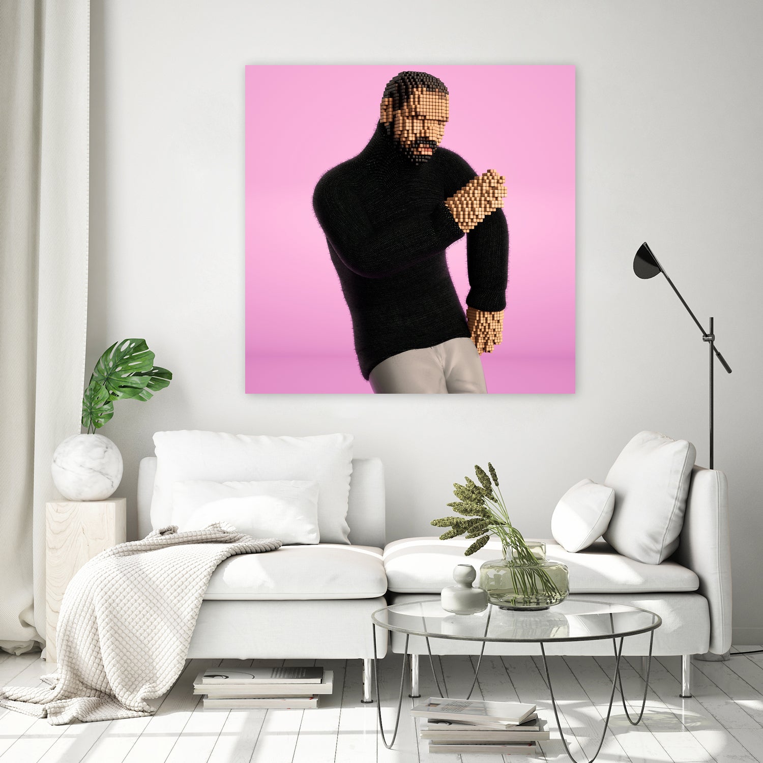 One Dance by Antoni Tudisco on GIANT ART - pink 3d art