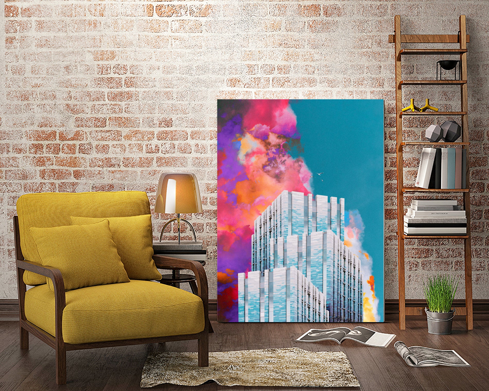 2099 by Dorian Legret on GIANT ART - blue photo illustration