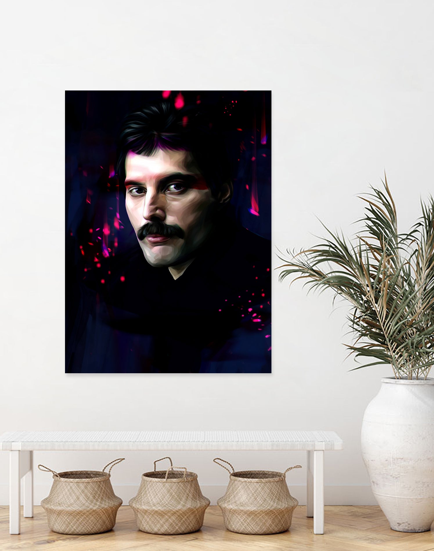 Freddie Mercury by Dmitry Belov on GIANT ART - black digital painting