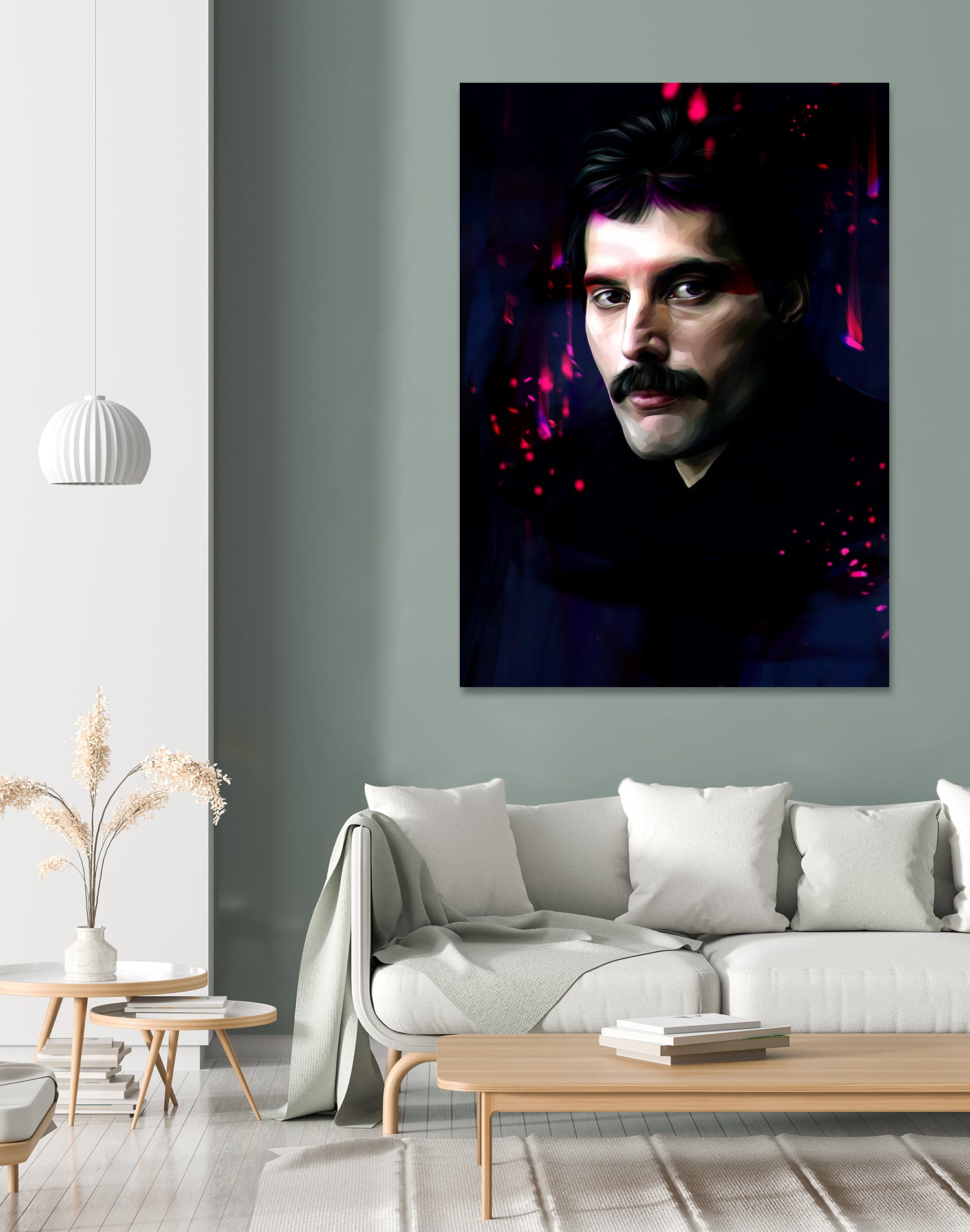 Freddie Mercury by Dmitry Belov on GIANT ART - black digital painting