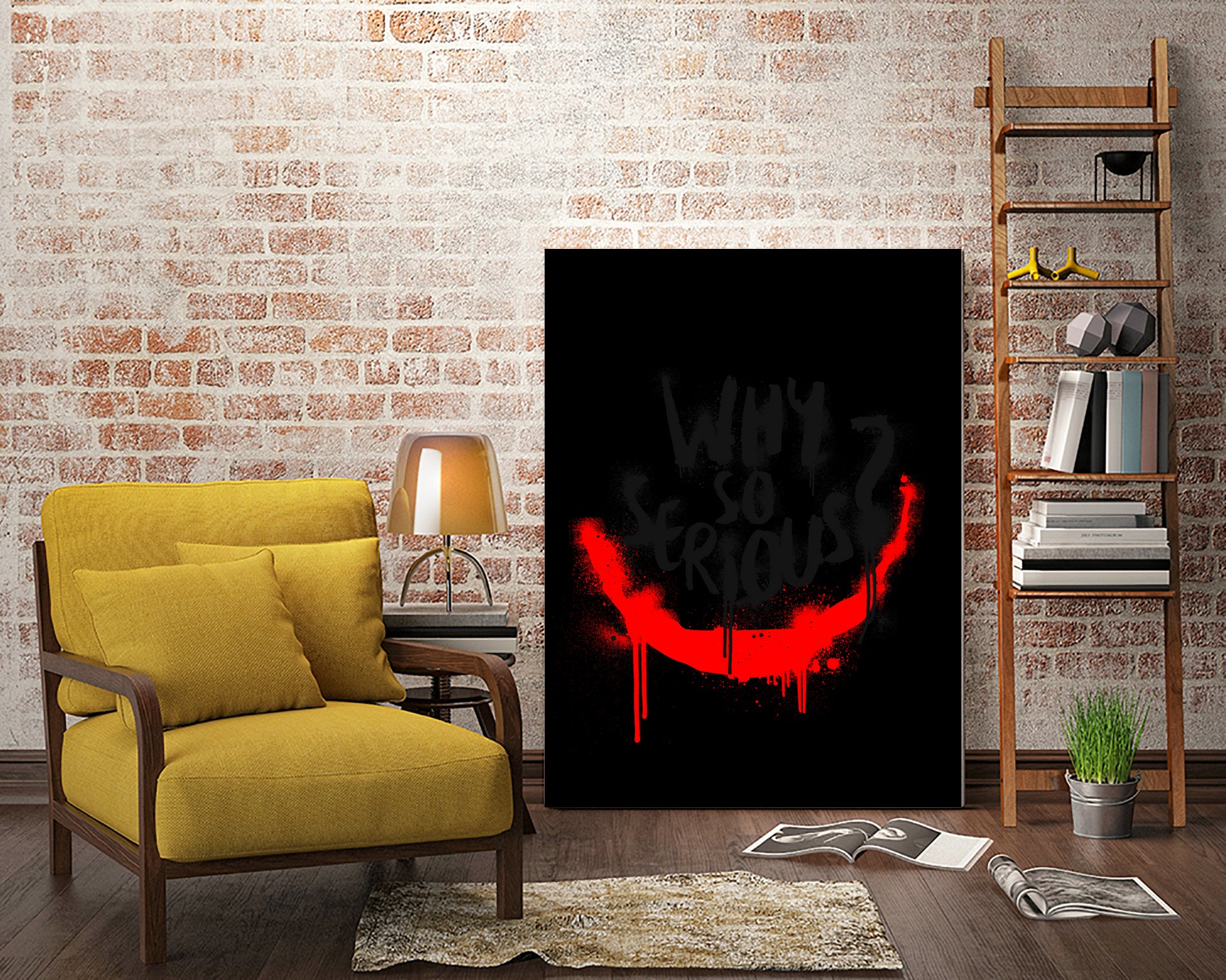 Why so serious? The Joker by gareth mcguckin on GIANT ART - white typography