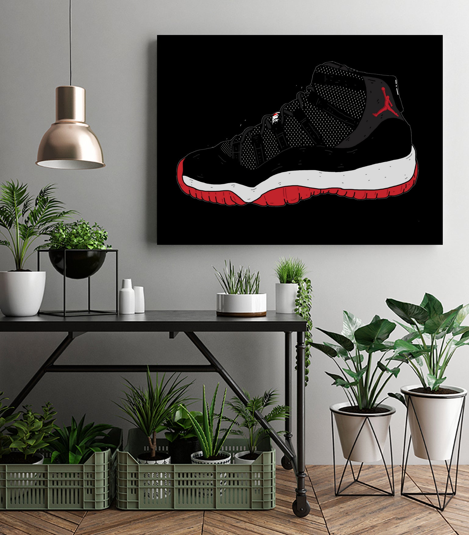 JORDANS bred by Nick Cocozza on GIANT ART - white photo illustration
