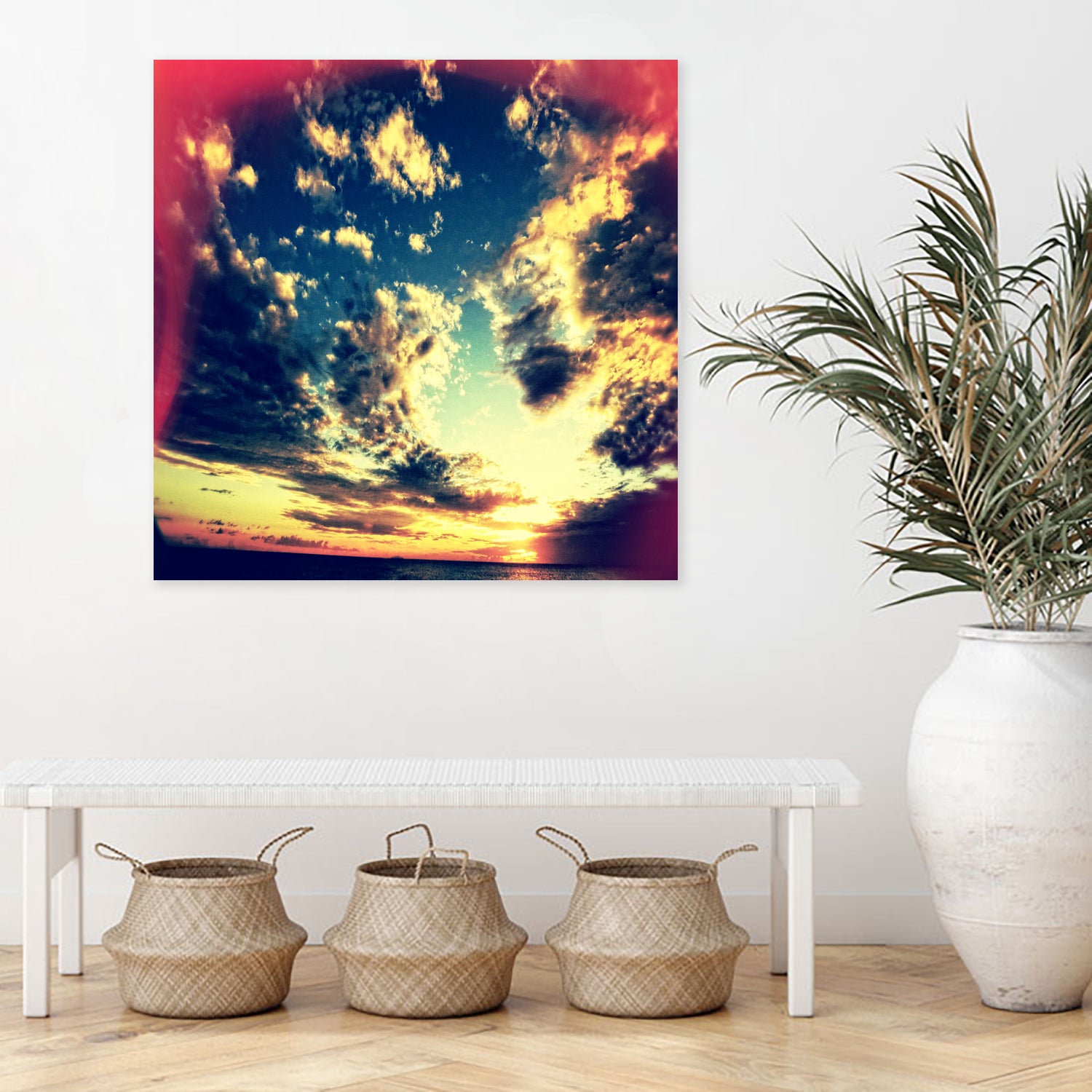 Without Nature We Are Nothing by Jorte Crioni on GIANT ART - blue photo illustration