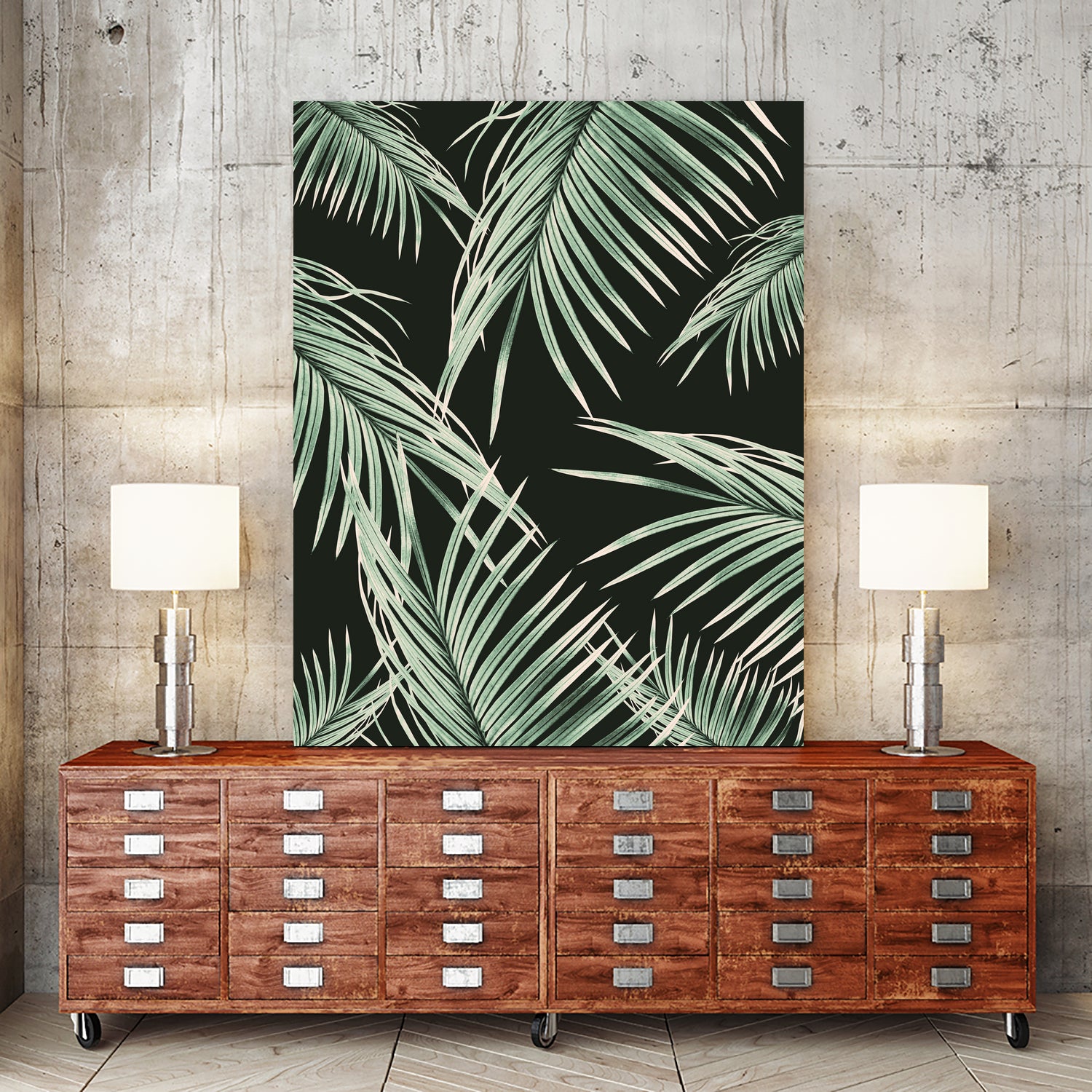 Green Palm Leaves Dream #1 by Anita & Bella Jantz on GIANT ART - green photo illustration