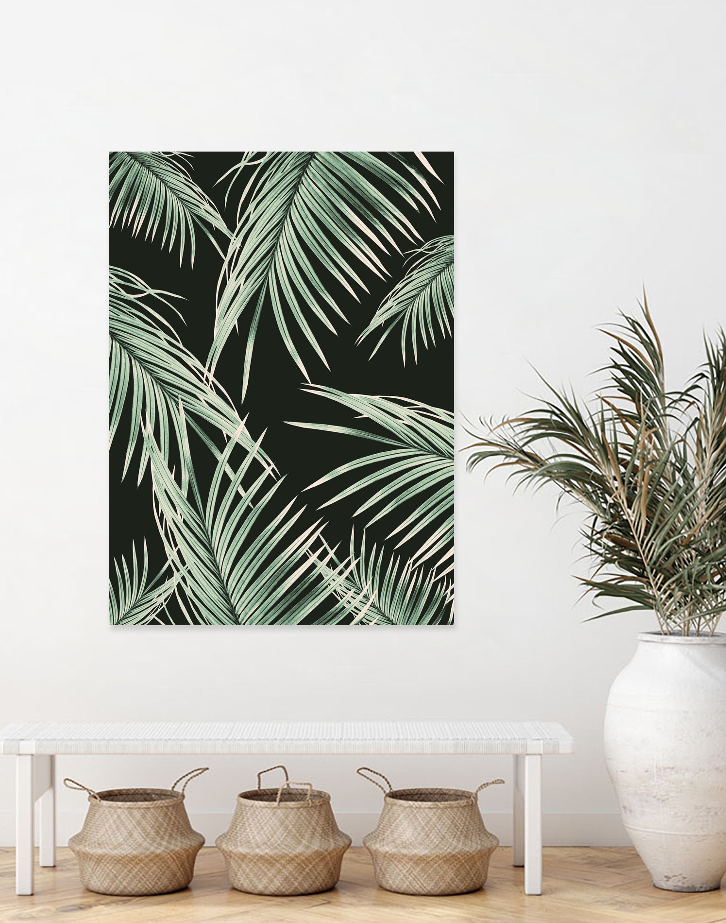 Green Palm Leaves Dream #1 by Anita & Bella Jantz on GIANT ART - green photo illustration