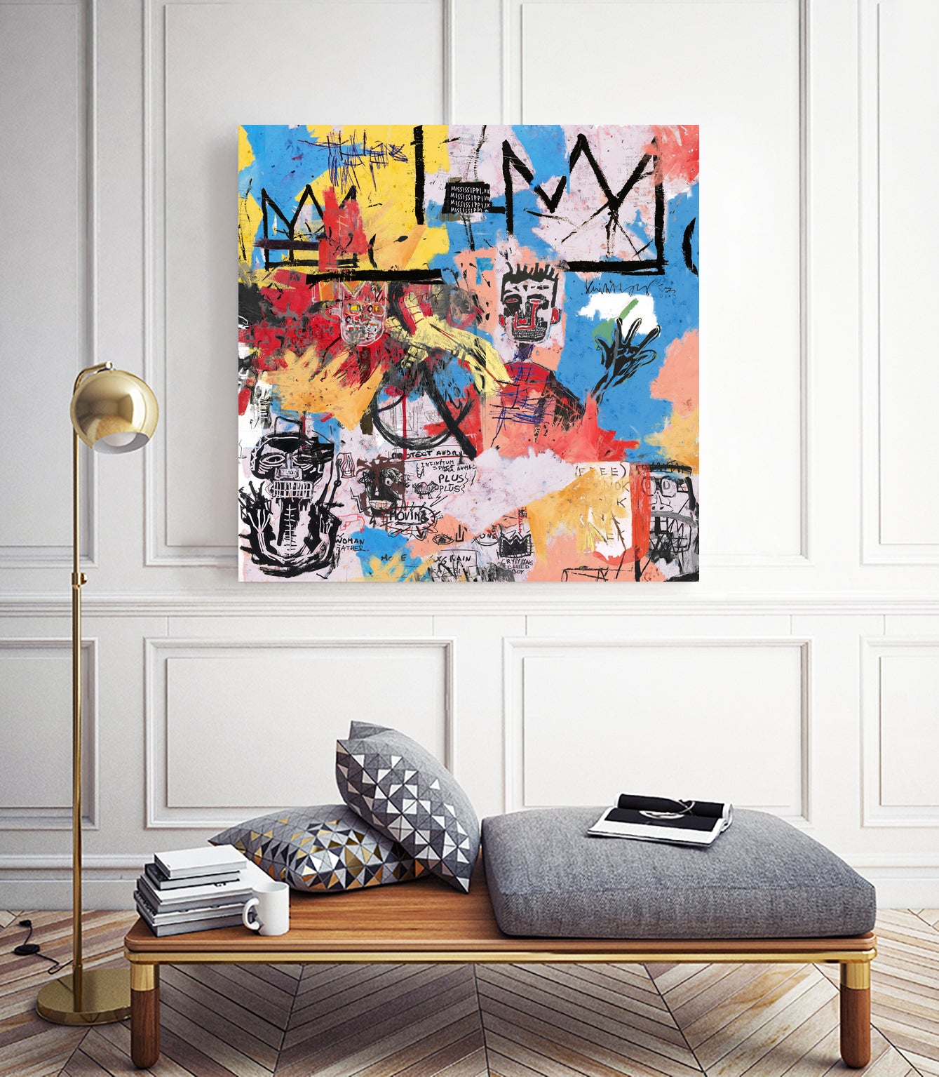 57 Great Jones Street by Pink Pank on GIANT ART - red mixed media