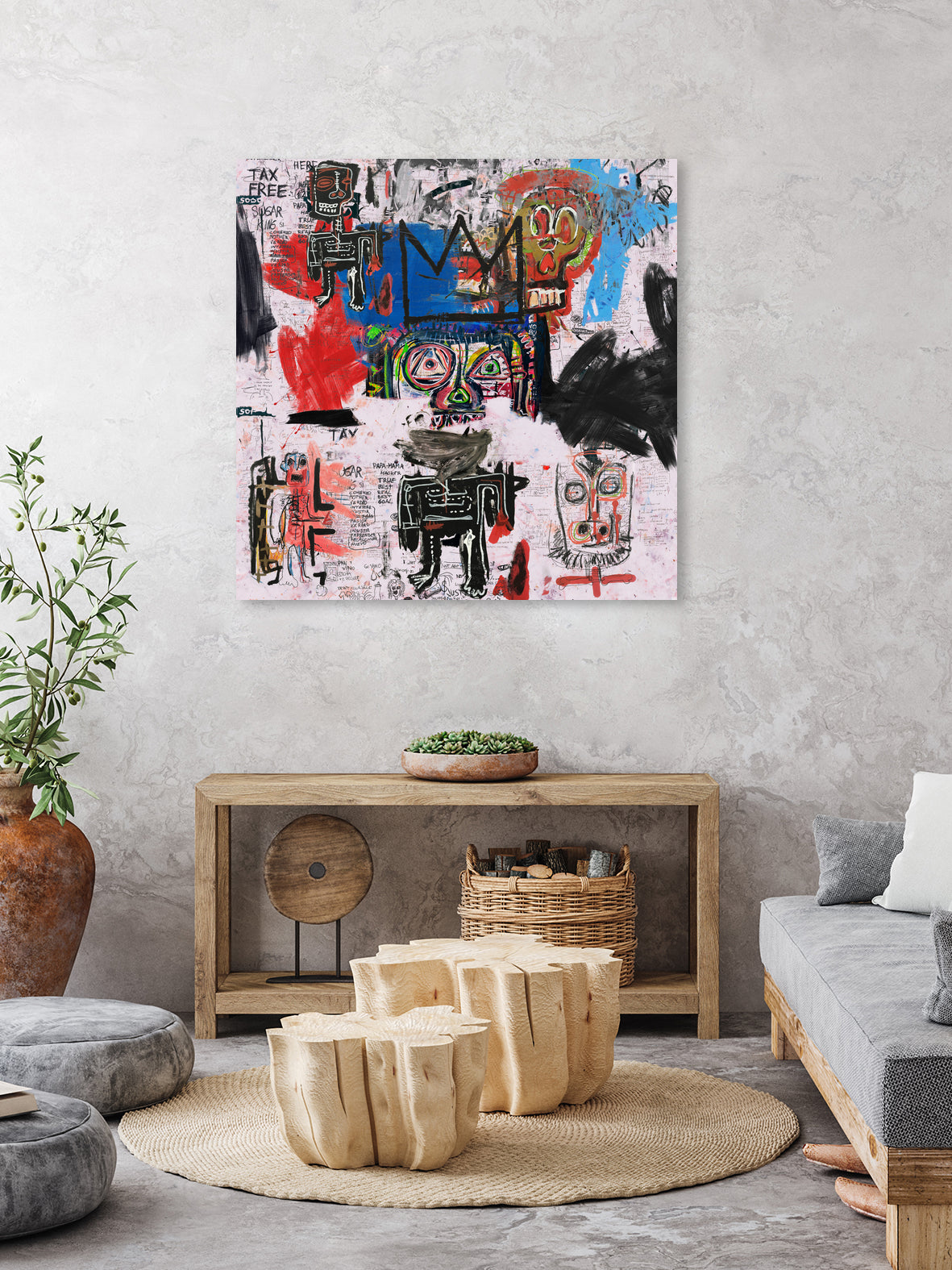 Sure Sure - Art Print by Pink Pank on GIANT ART - red mixed media