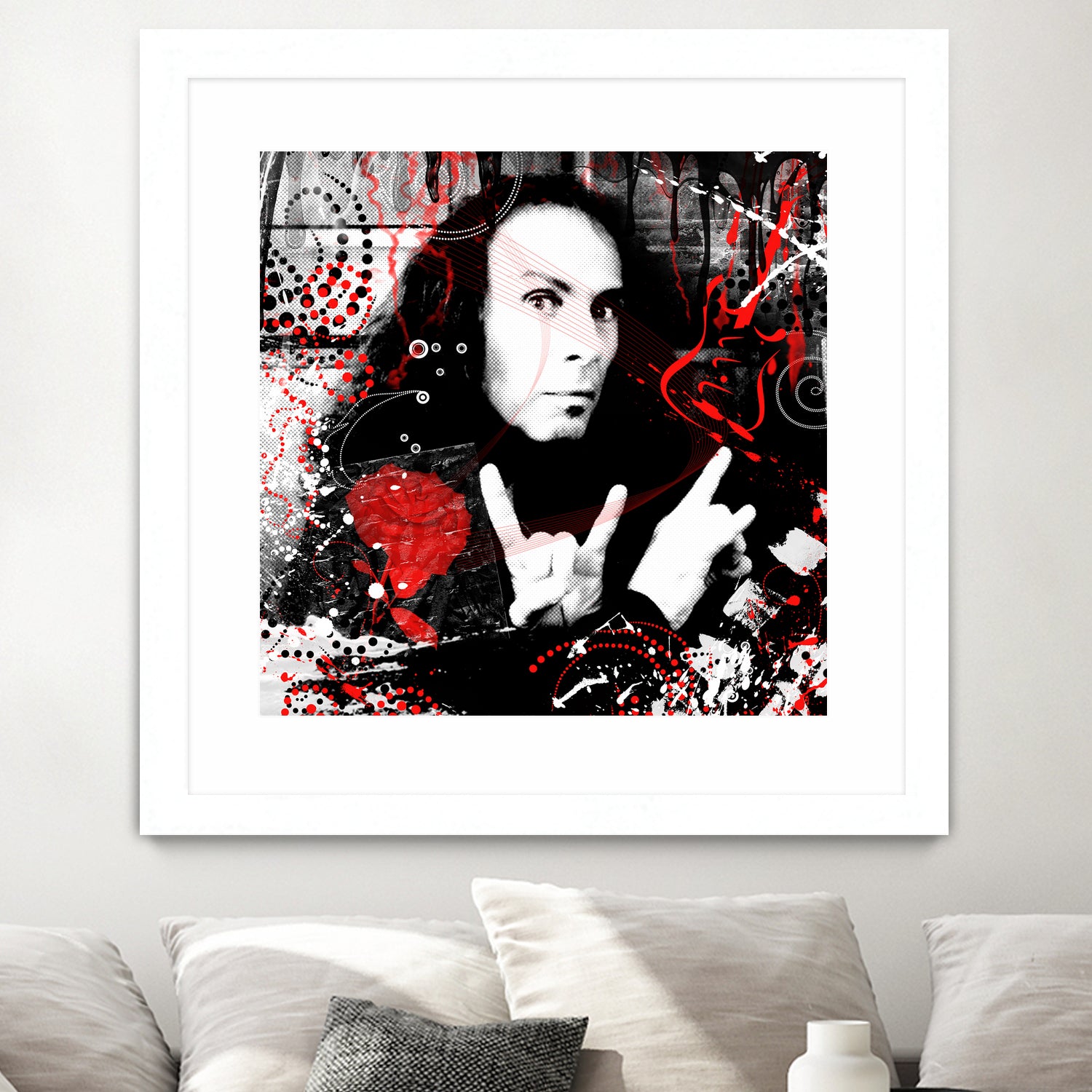 Ronnie James Dio by DARIA GRACHEVA on GIANT ART - black digital painting
