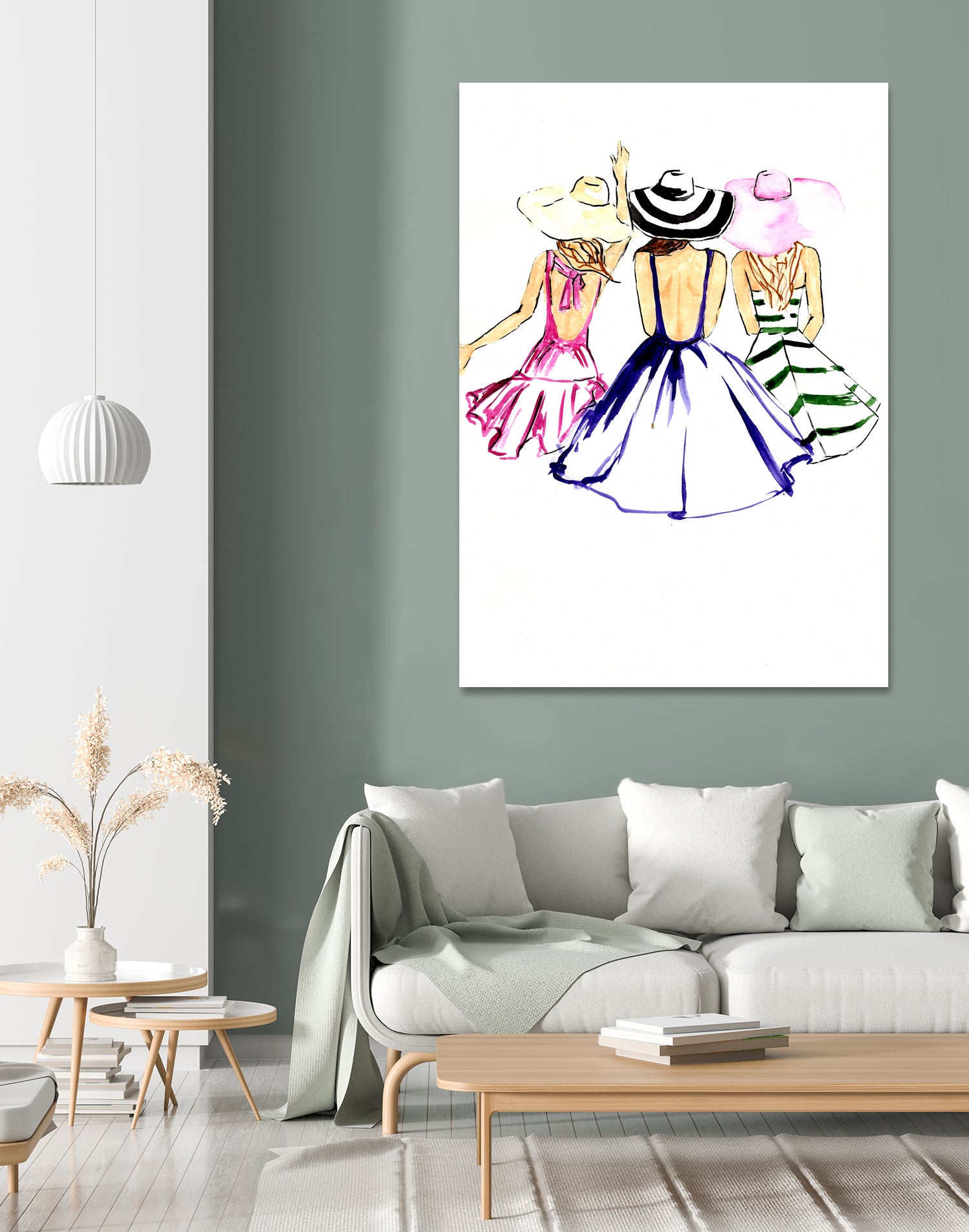 SISTERS by Tatiana Vlasko on GIANT ART - fuchsia digital painting