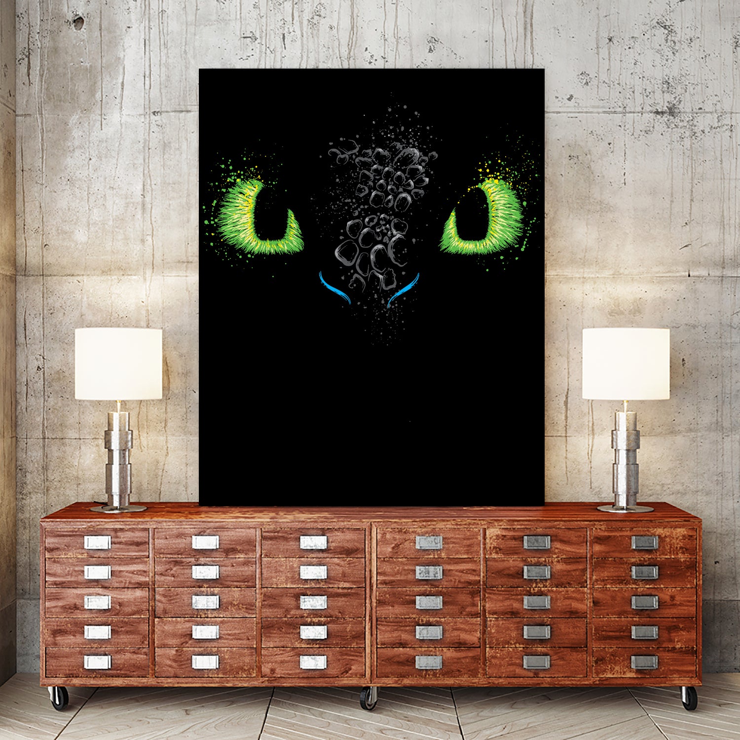 The eyes of the dragon by Antonio Camarena on GIANT ART - black digital painting