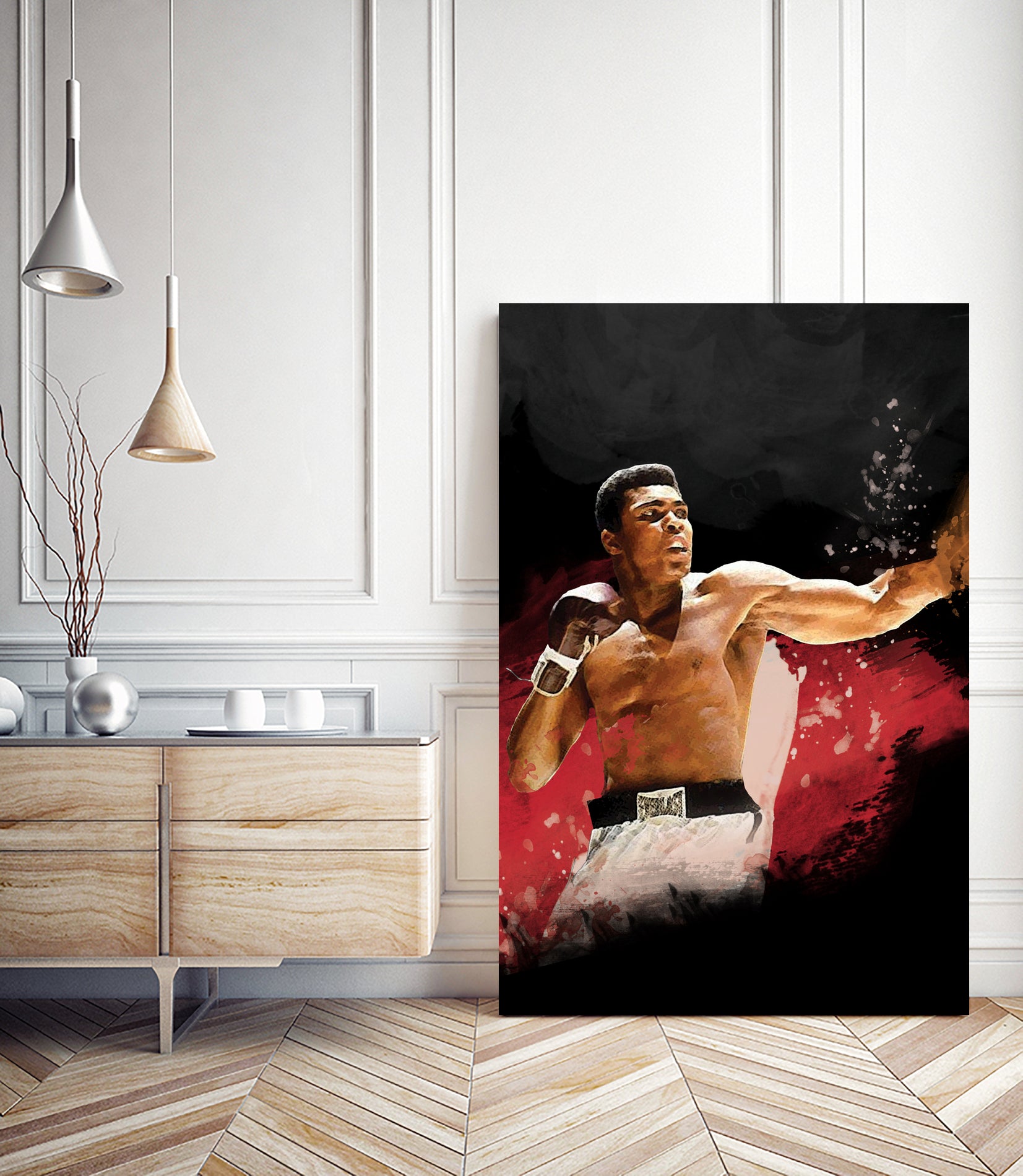 Muhammad Ali by Urvashi Suraiya on GIANT ART - red digital painting