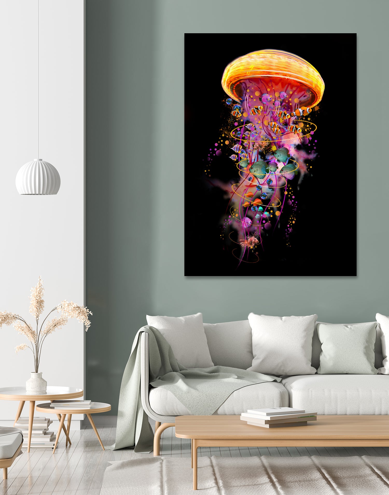 Jellyfish World by David Loblaw on GIANT ART - blue photo illustration