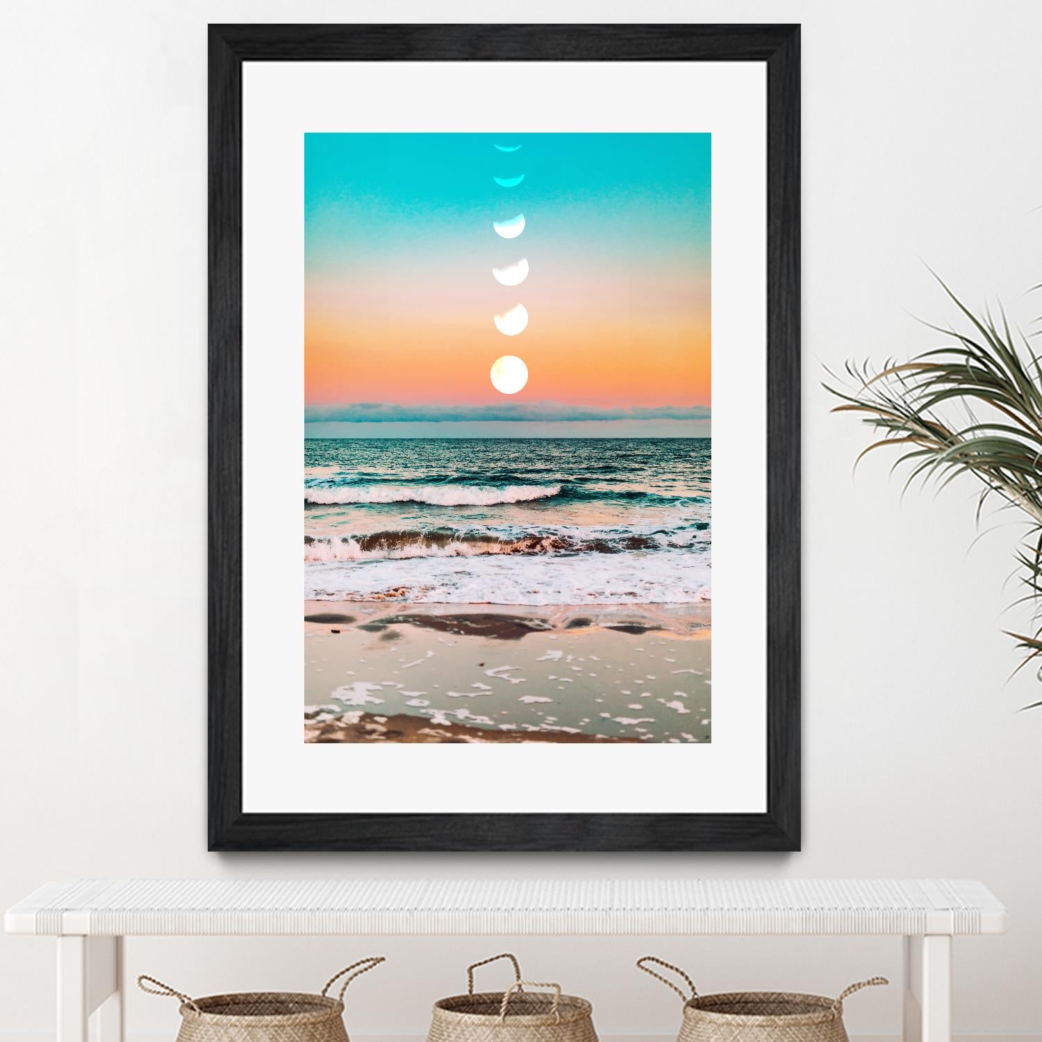 Beach Moon by 83 Oranges on GIANT ART - orange digital beach