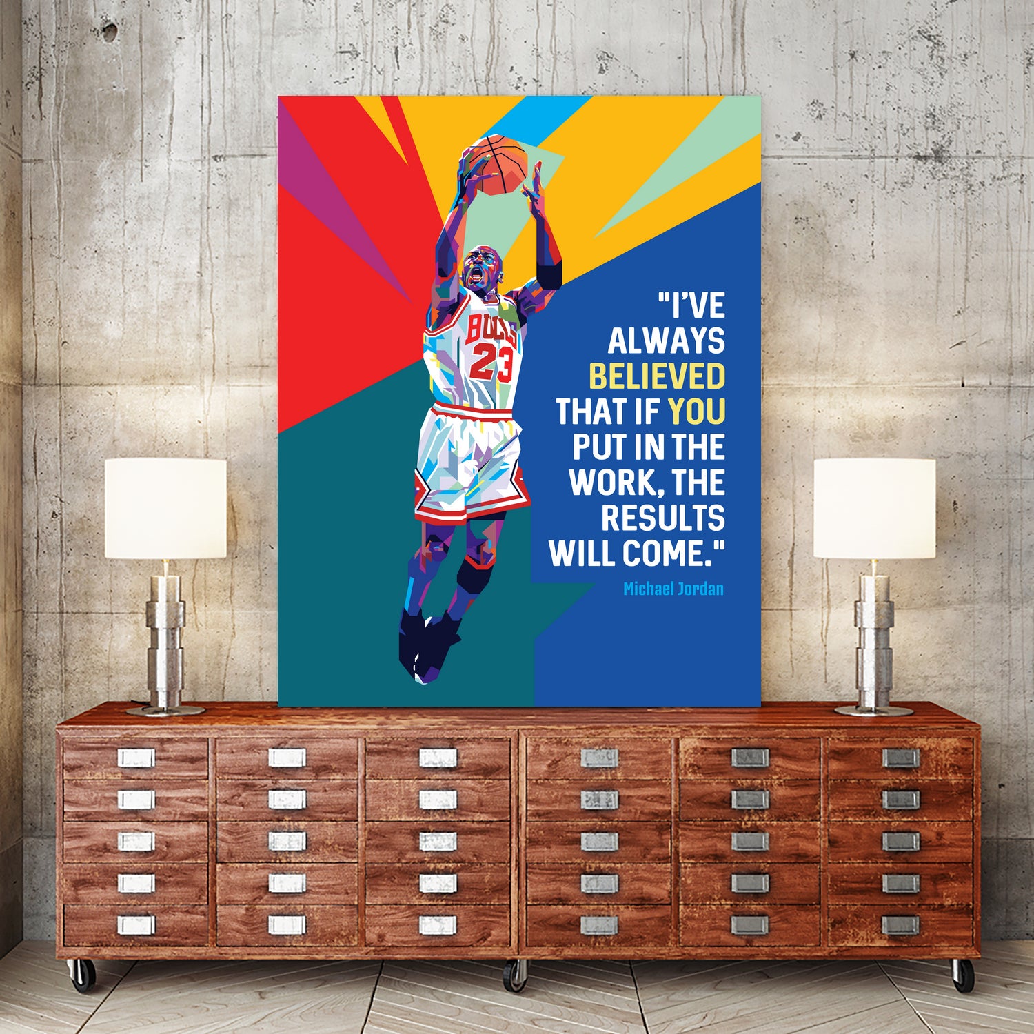 Michael Jordan Quote by Laksana Ardie on GIANT ART