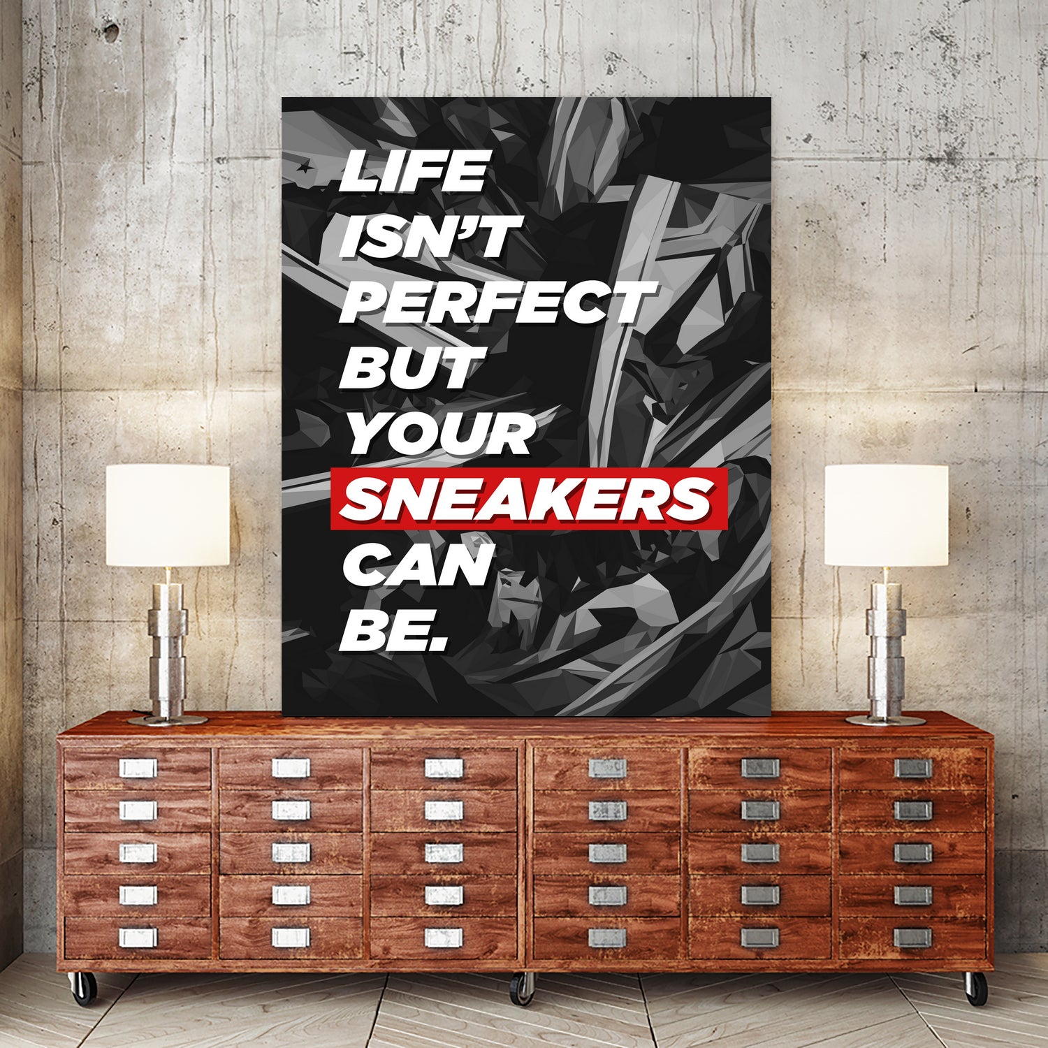 sneakers addict quotes by Artnesia on GIANT ART