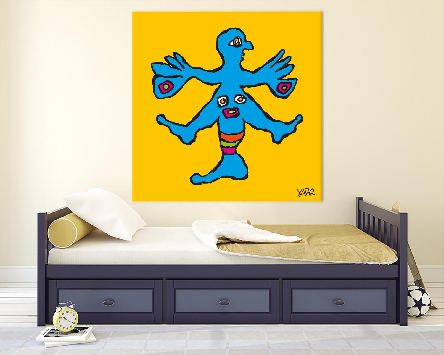 Butterfly Totem by Yaro on GIANT ART - blue art for kids