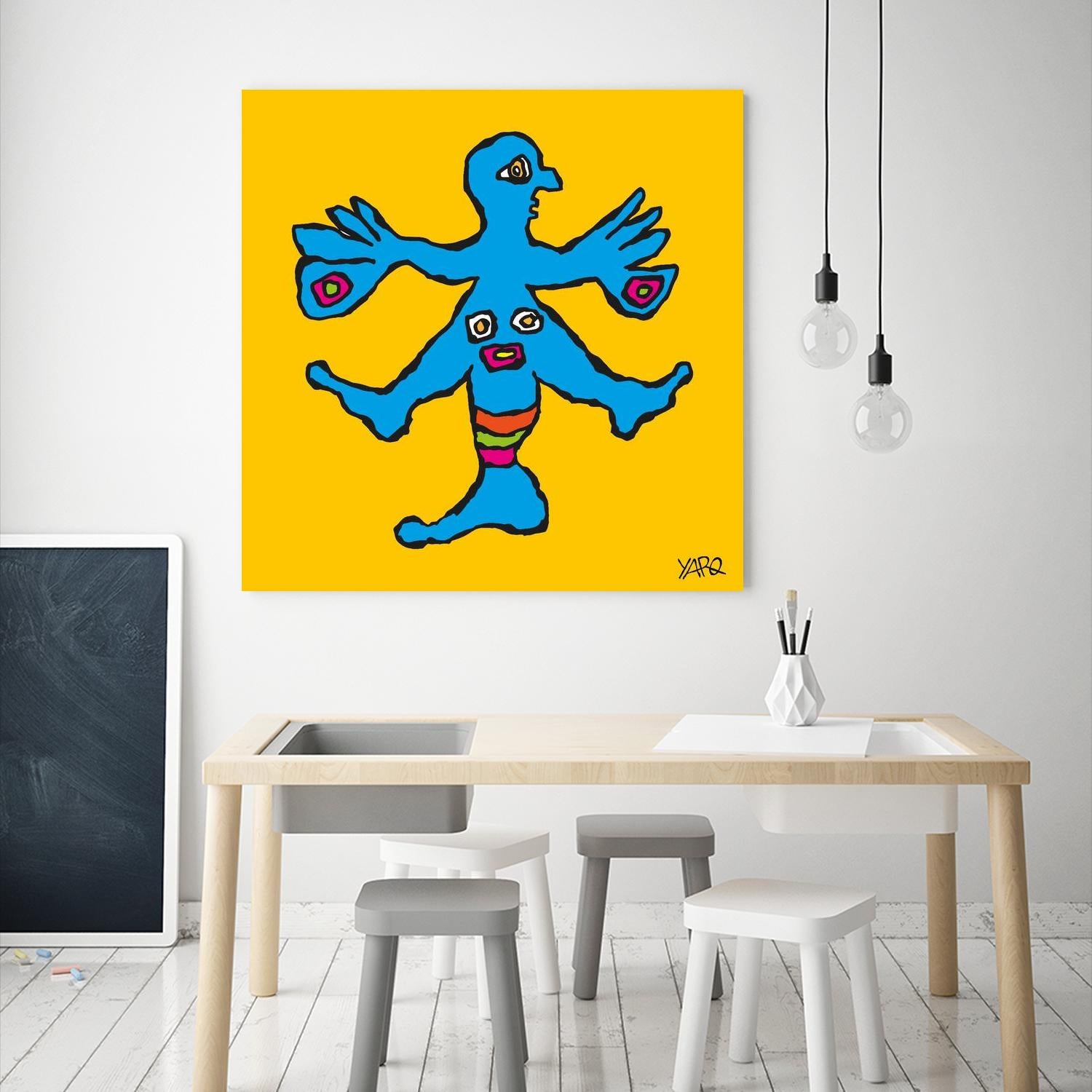 Butterfly Totem by Yaro on GIANT ART - blue art for kids