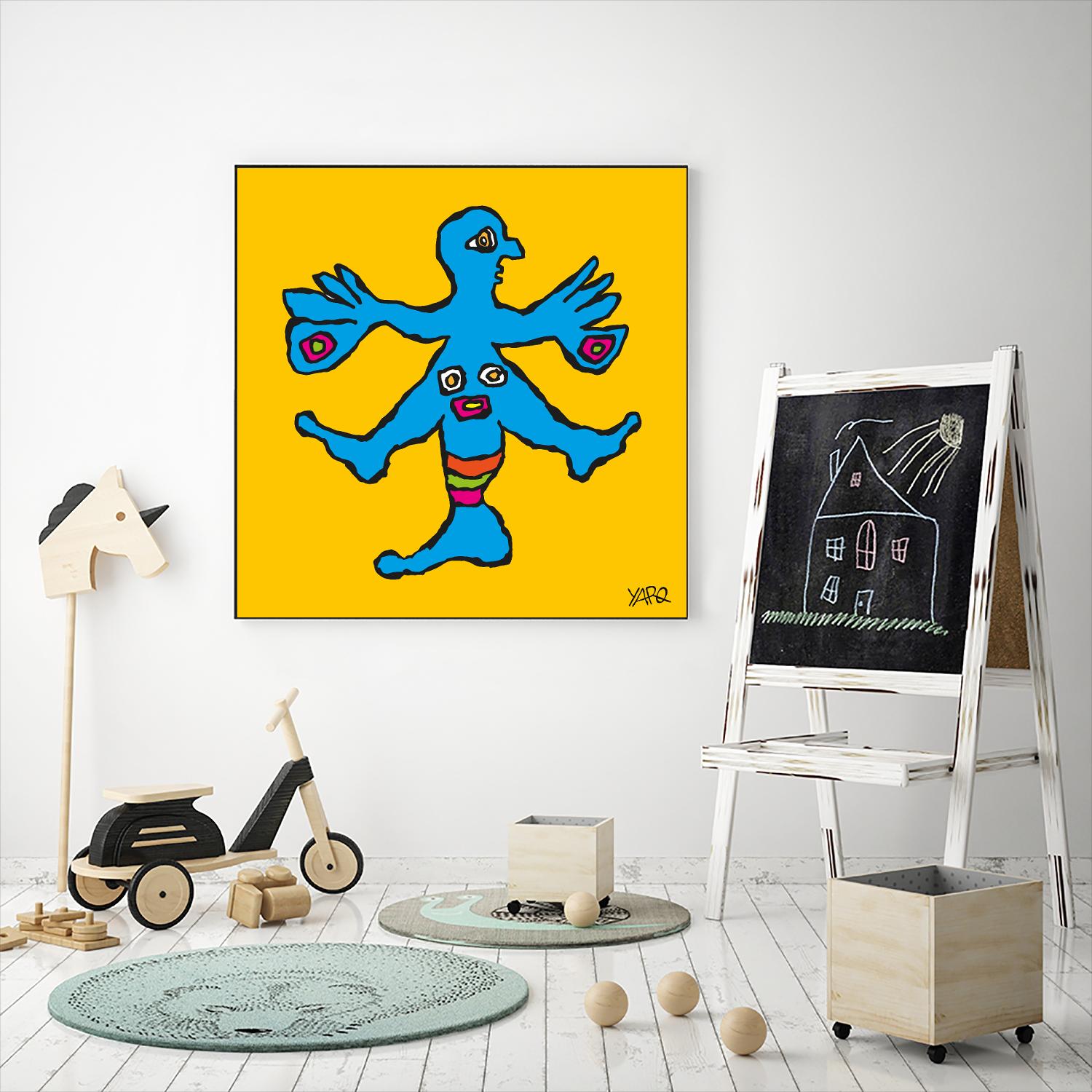 Butterfly Totem by Yaro on GIANT ART - blue art for kids