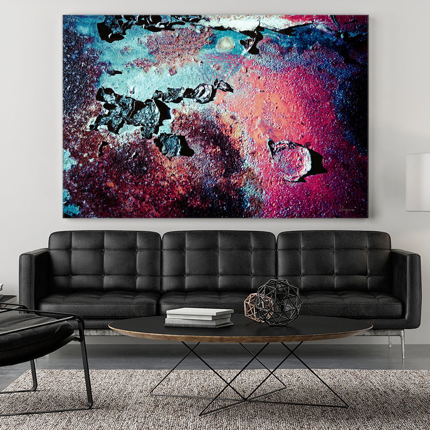 Purple Rust Up Close III by Jean Francois Dupuis on GIANT ART - red abstract