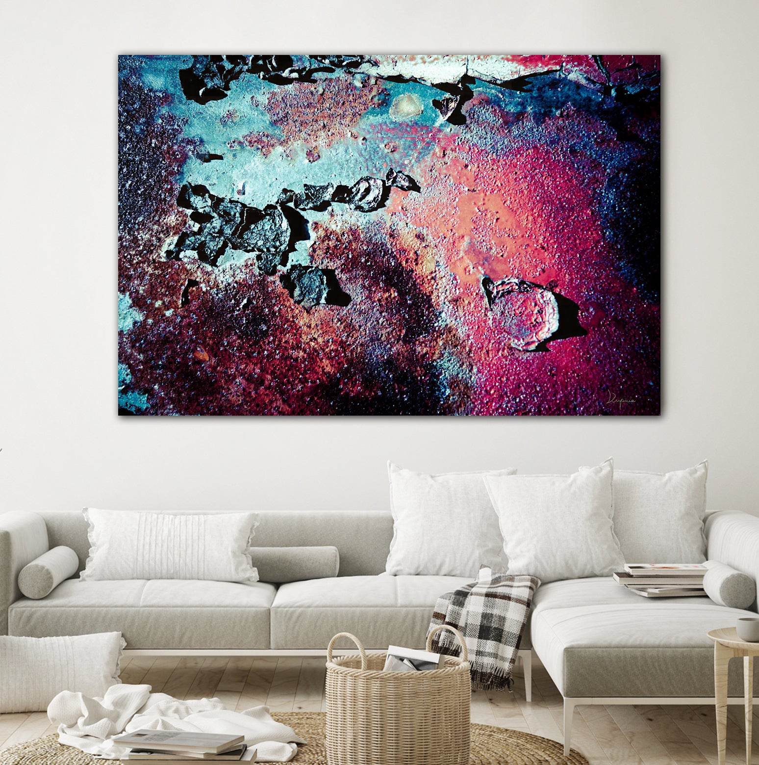 Purple Rust Up Close III by Jean Francois Dupuis on GIANT ART - red abstract