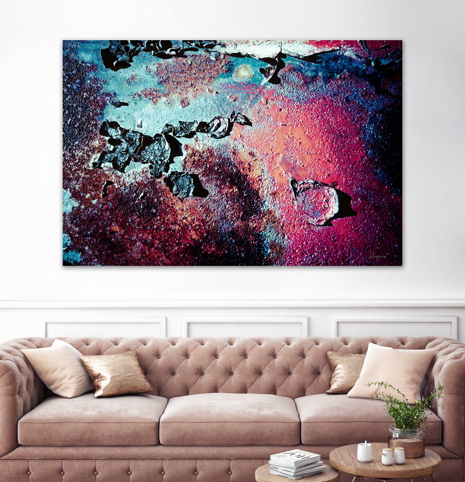 Purple Rust Up Close III by Jean Francois Dupuis on GIANT ART - red abstract