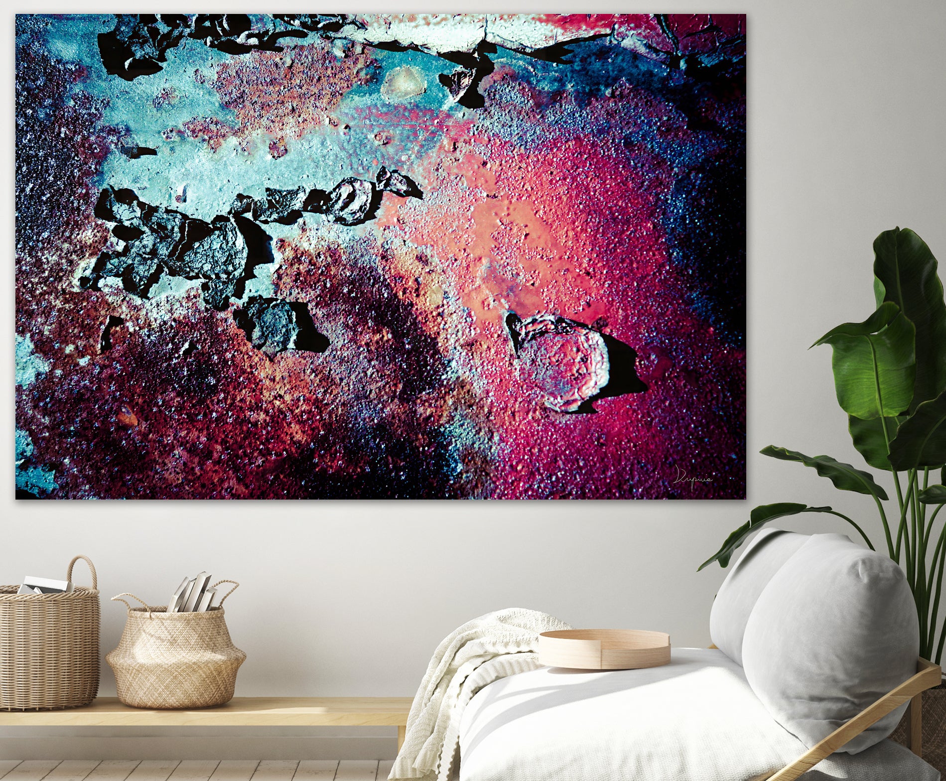 Purple Rust Up Close III by Jean Francois Dupuis on GIANT ART - red abstract