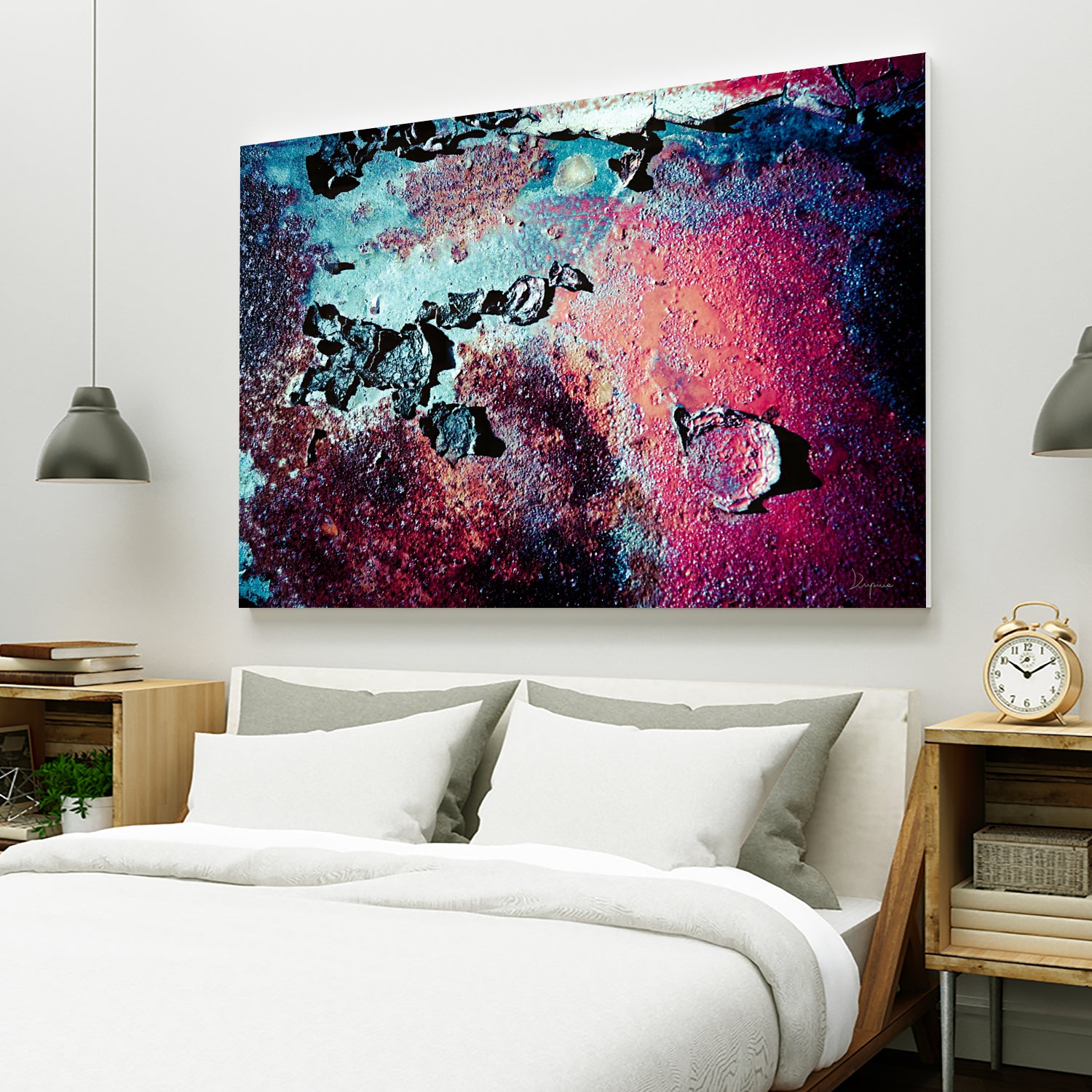 Purple Rust Up Close III by Jean Francois Dupuis on GIANT ART - red abstract