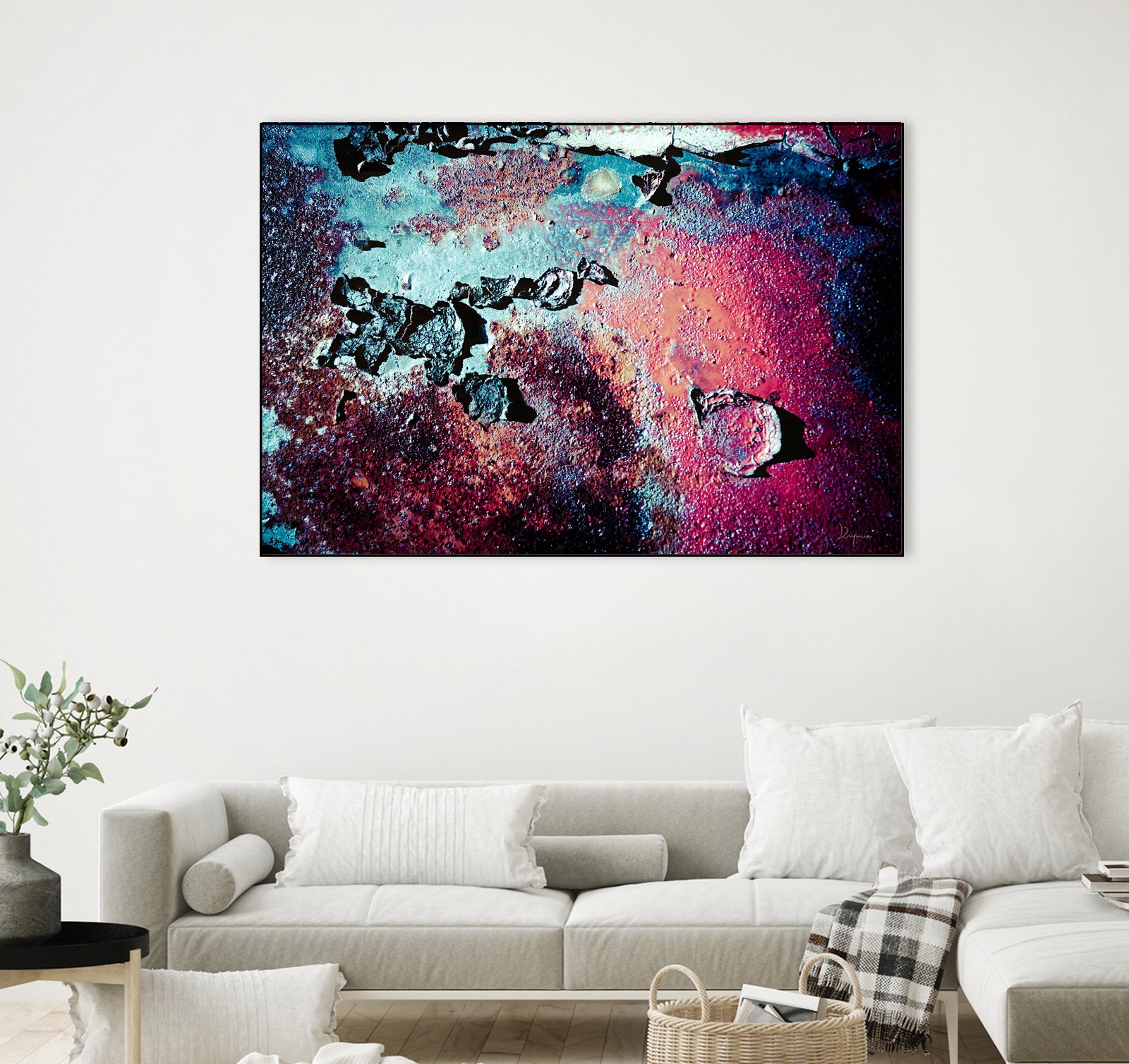 Purple Rust Up Close III by Jean Francois Dupuis on GIANT ART - red abstract