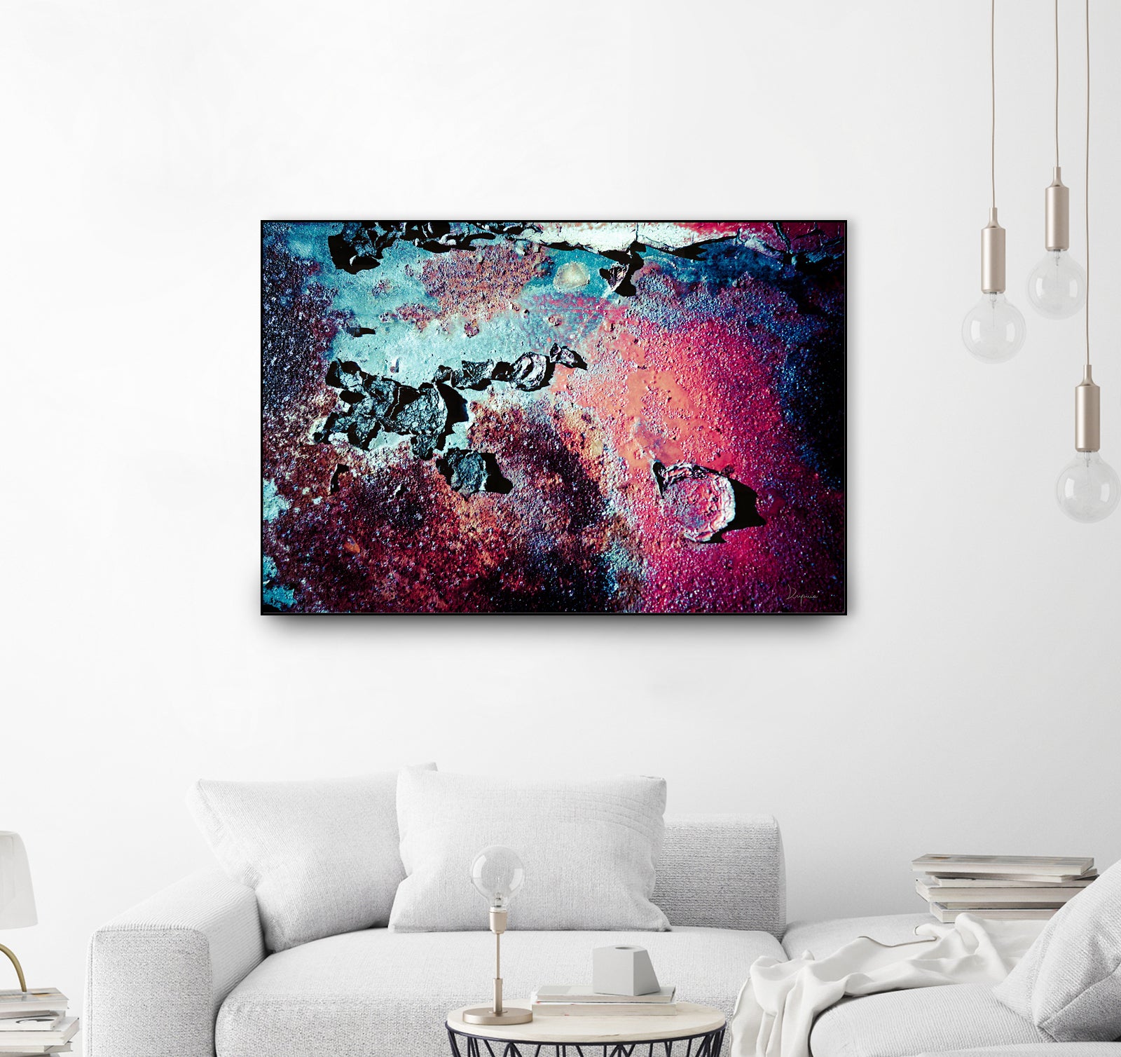 Purple Rust Up Close III by Jean Francois Dupuis on GIANT ART - red abstract