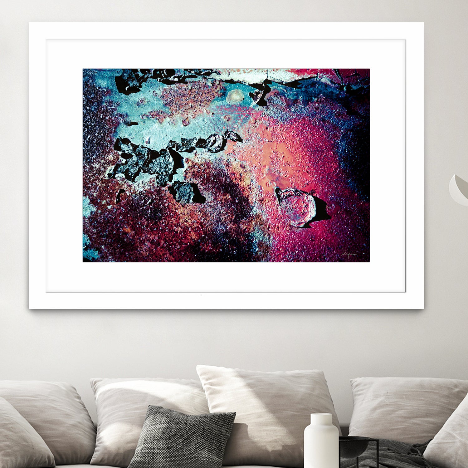 Purple Rust Up Close III by Jean Francois Dupuis on GIANT ART - red abstract