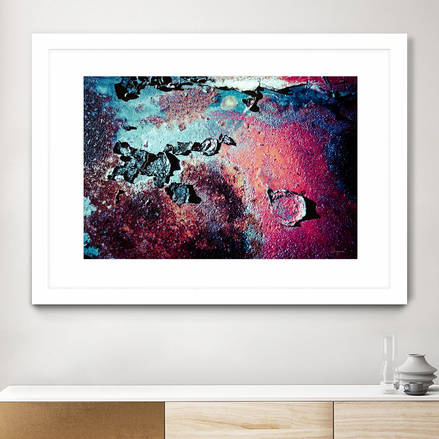 Purple Rust Up Close III by Jean Francois Dupuis on GIANT ART - red abstract