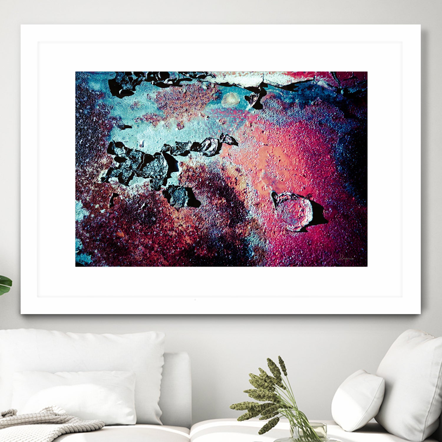 Purple Rust Up Close III by Jean Francois Dupuis on GIANT ART - red abstract