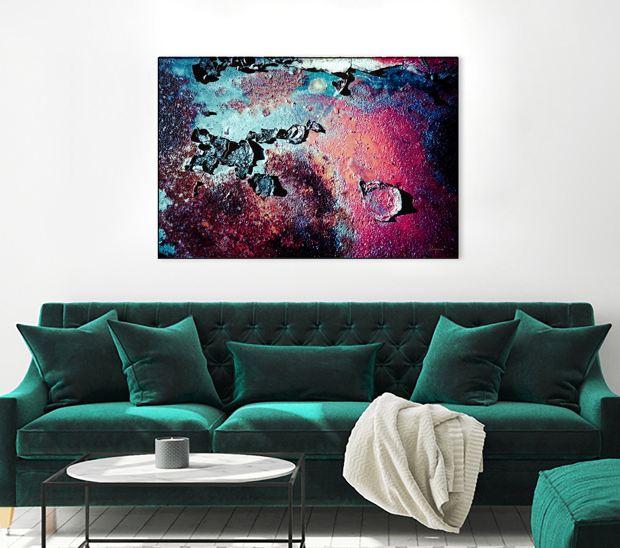 Purple Rust Up Close III by Jean Francois Dupuis on GIANT ART - red abstract