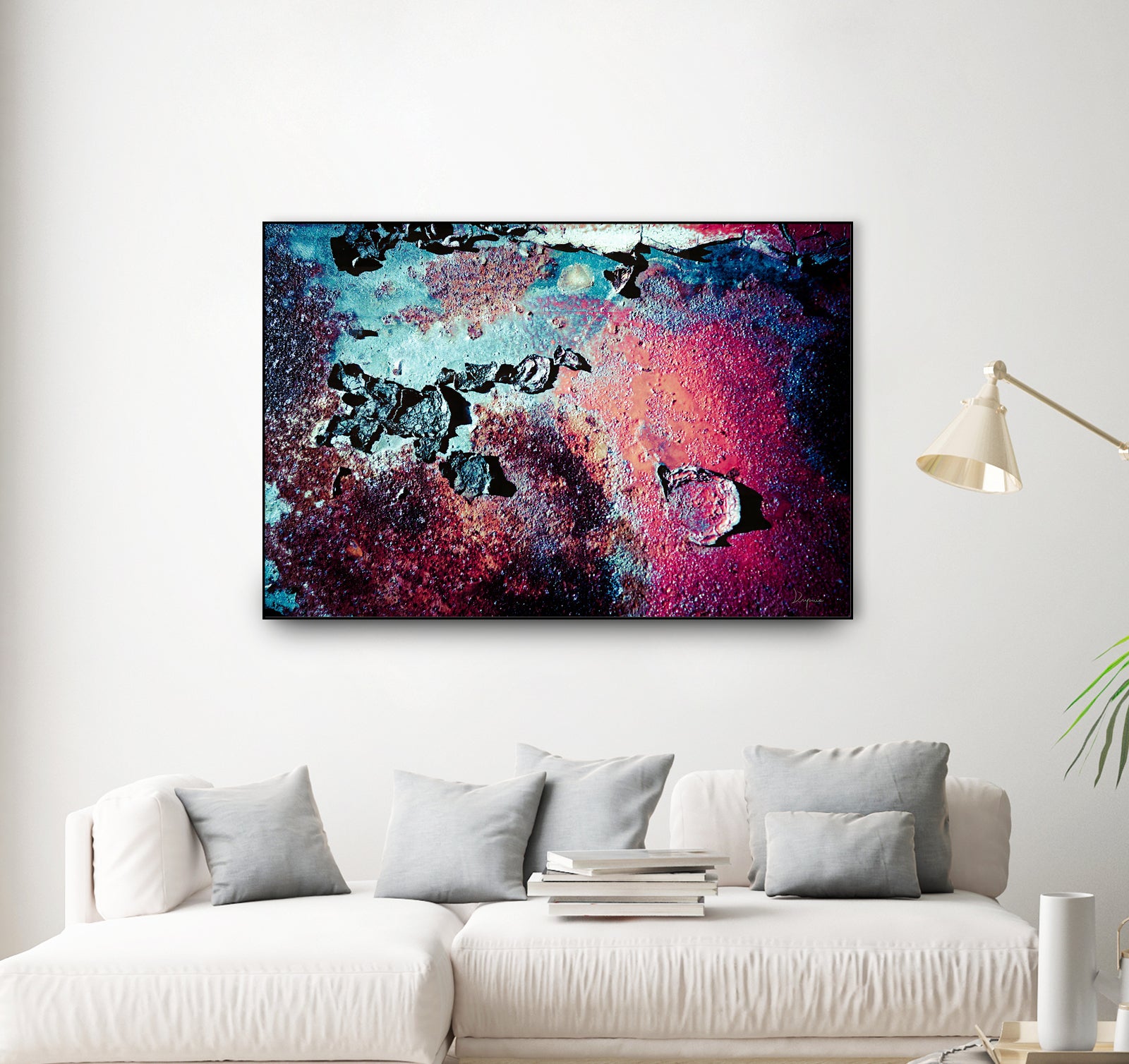 Purple Rust Up Close III by Jean Francois Dupuis on GIANT ART - red abstract