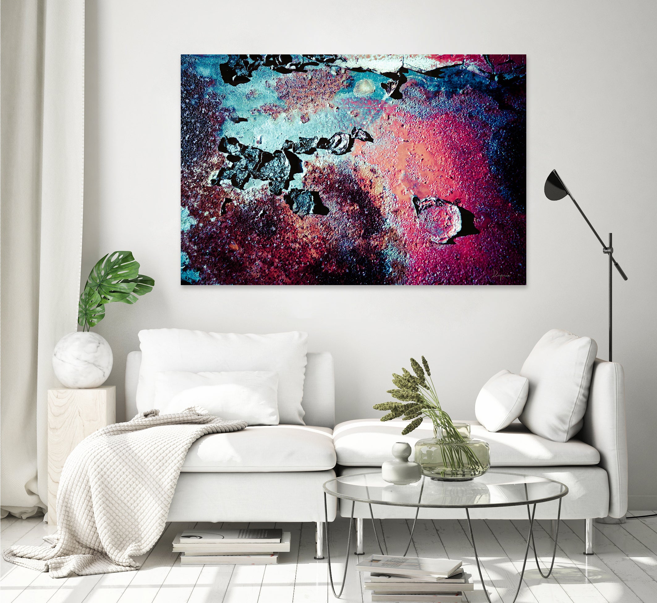 Purple Rust Up Close III by Jean Francois Dupuis on GIANT ART - red abstract