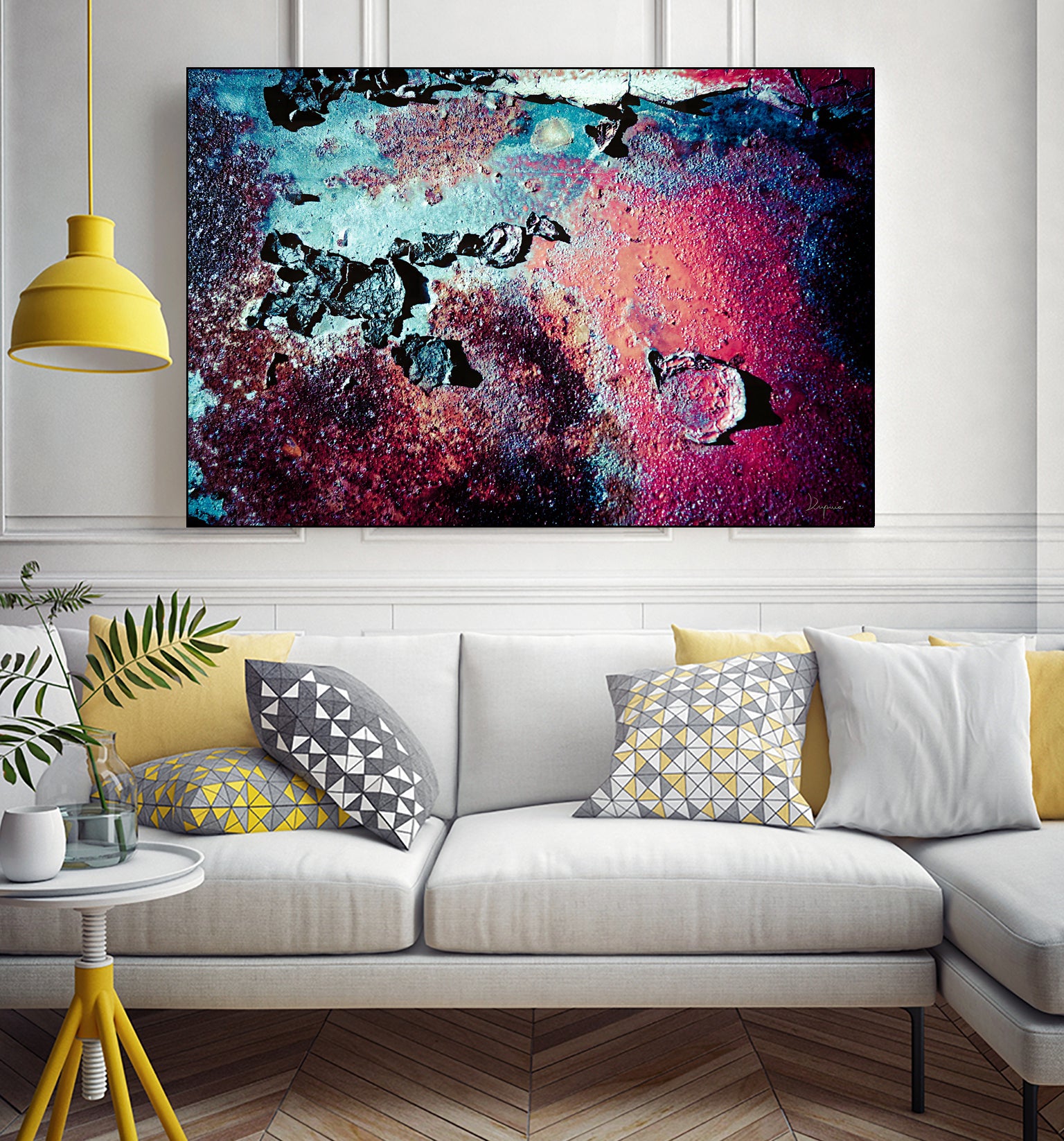 Purple Rust Up Close III by Jean Francois Dupuis on GIANT ART - red abstract