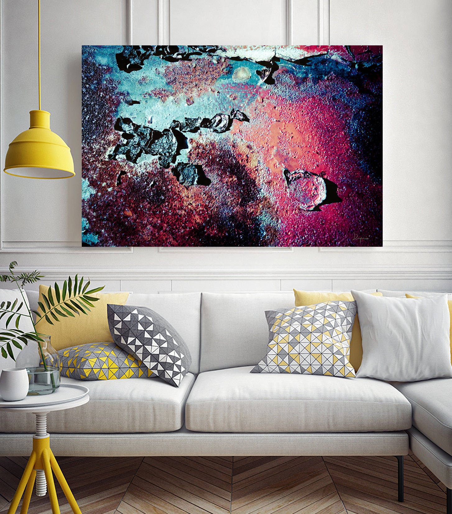 Purple Rust Up Close III by Jean Francois Dupuis on GIANT ART - red abstract