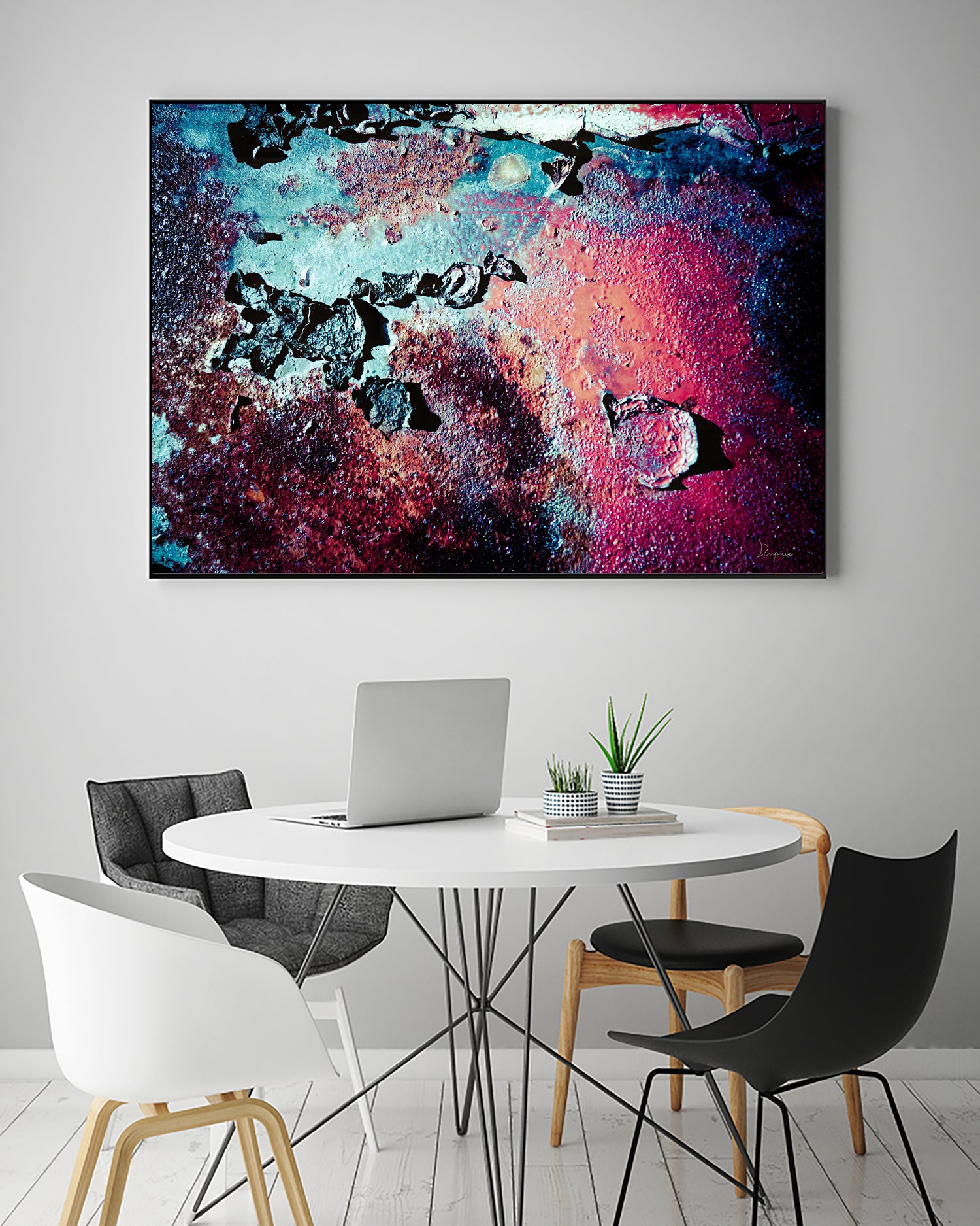 Purple Rust Up Close III by Jean Francois Dupuis on GIANT ART - red abstract