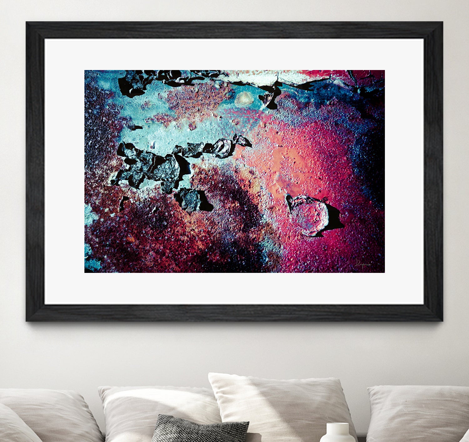 Purple Rust Up Close III by Jean Francois Dupuis on GIANT ART - red abstract