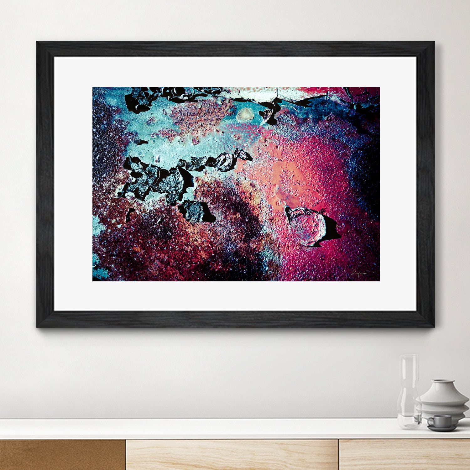 Purple Rust Up Close III by Jean Francois Dupuis on GIANT ART - red abstract