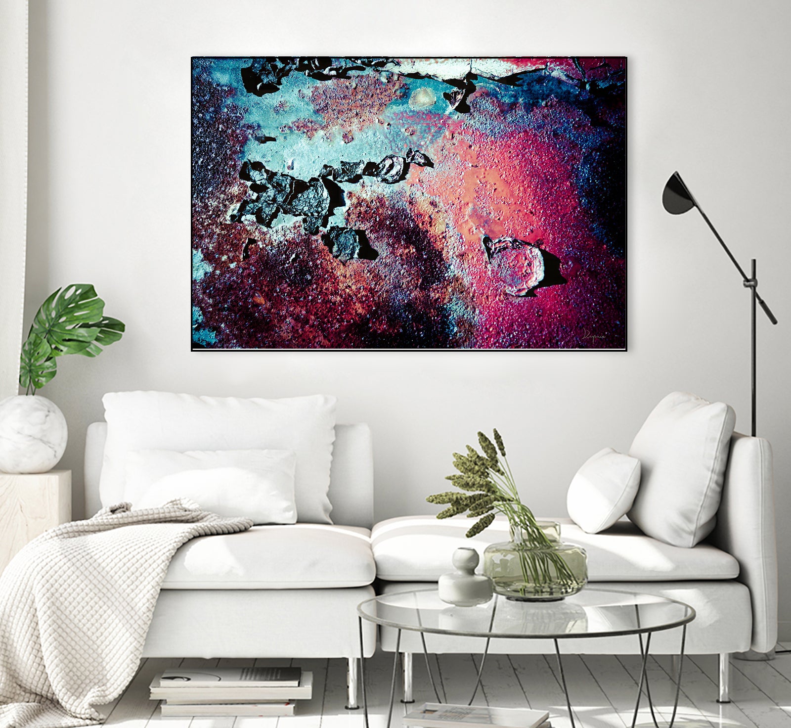 Purple Rust Up Close III by Jean Francois Dupuis on GIANT ART - red abstract