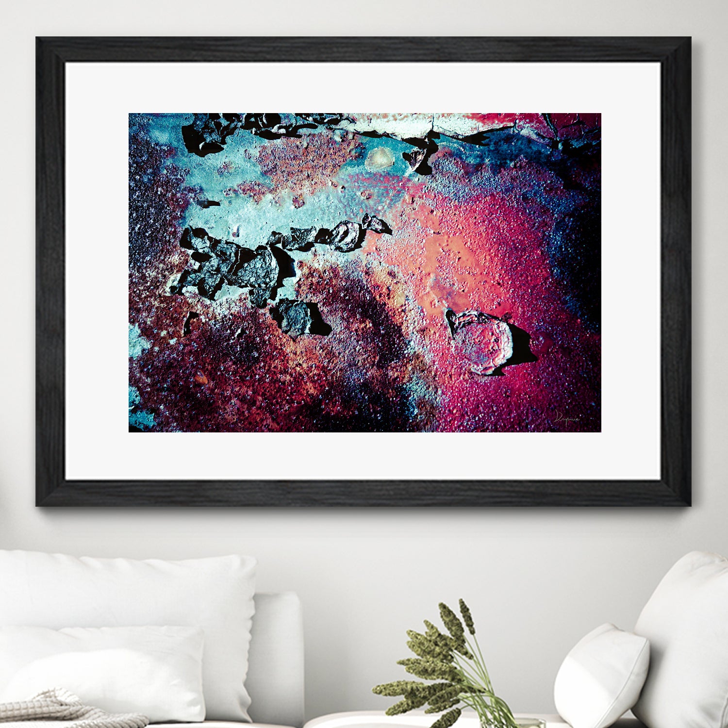 Purple Rust Up Close III by Jean Francois Dupuis on GIANT ART - red abstract