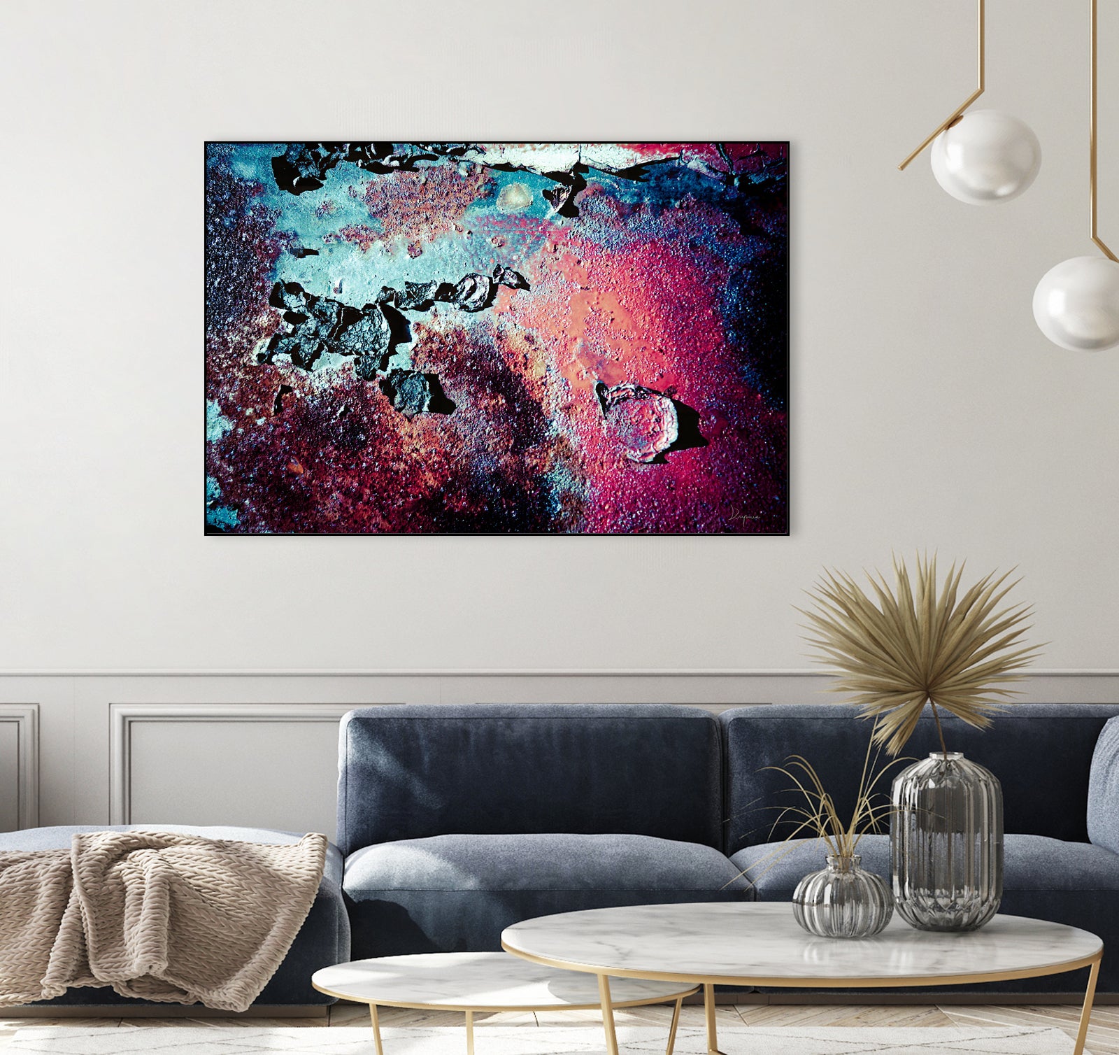 Purple Rust Up Close III by Jean Francois Dupuis on GIANT ART - red abstract