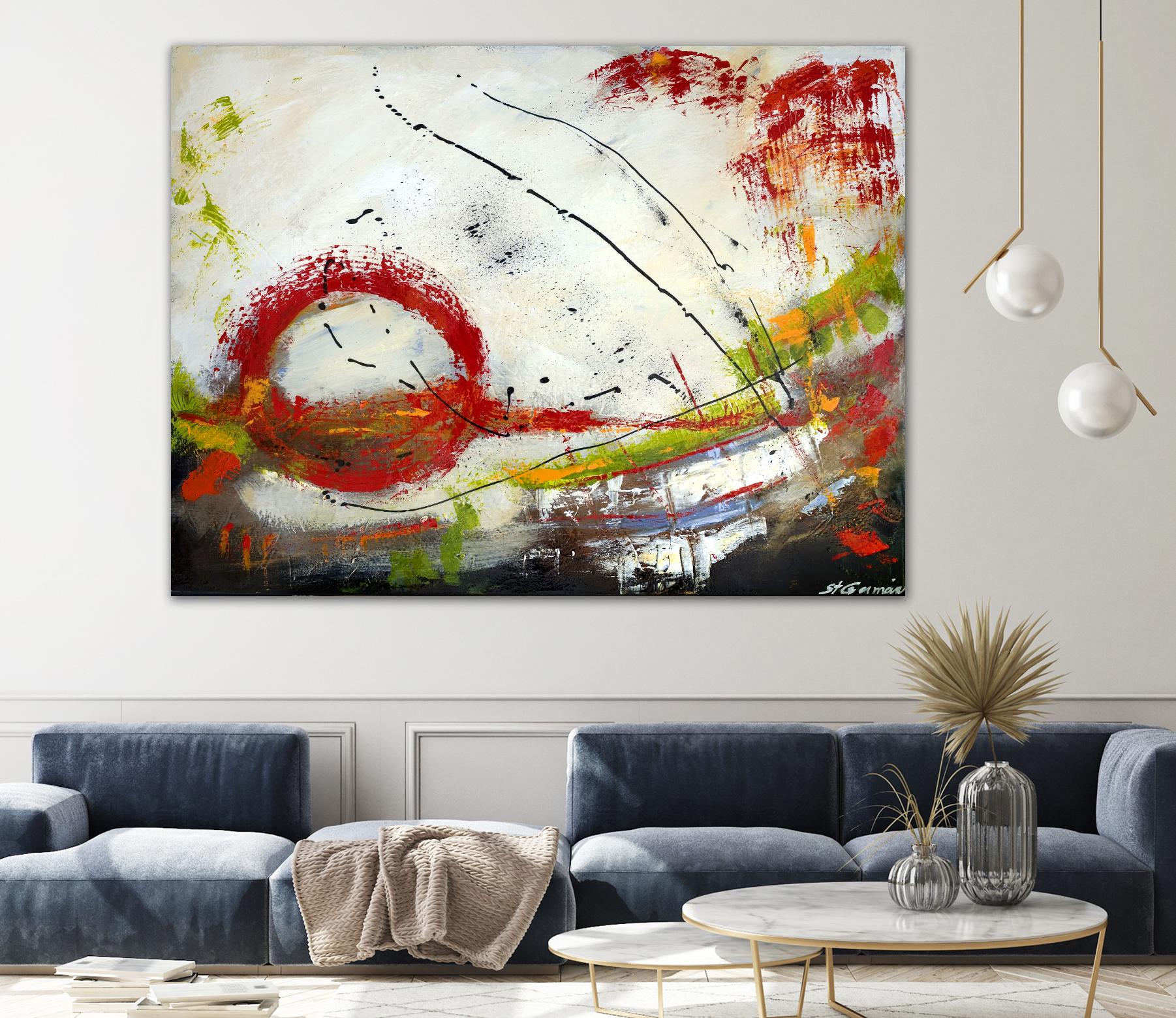 Intense by Carole St-Germain on GIANT ART - red abstract quebec artists