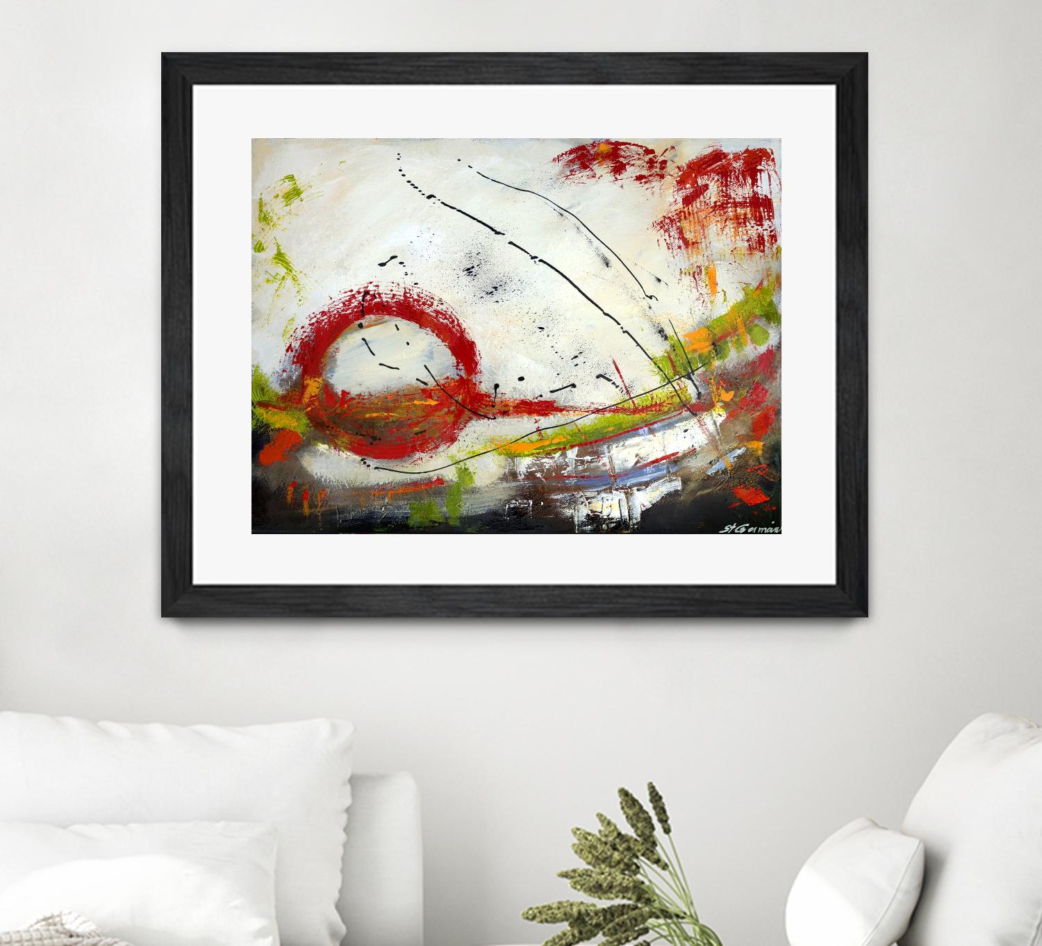 Intense by Carole St-Germain on GIANT ART - red abstract quebec artists