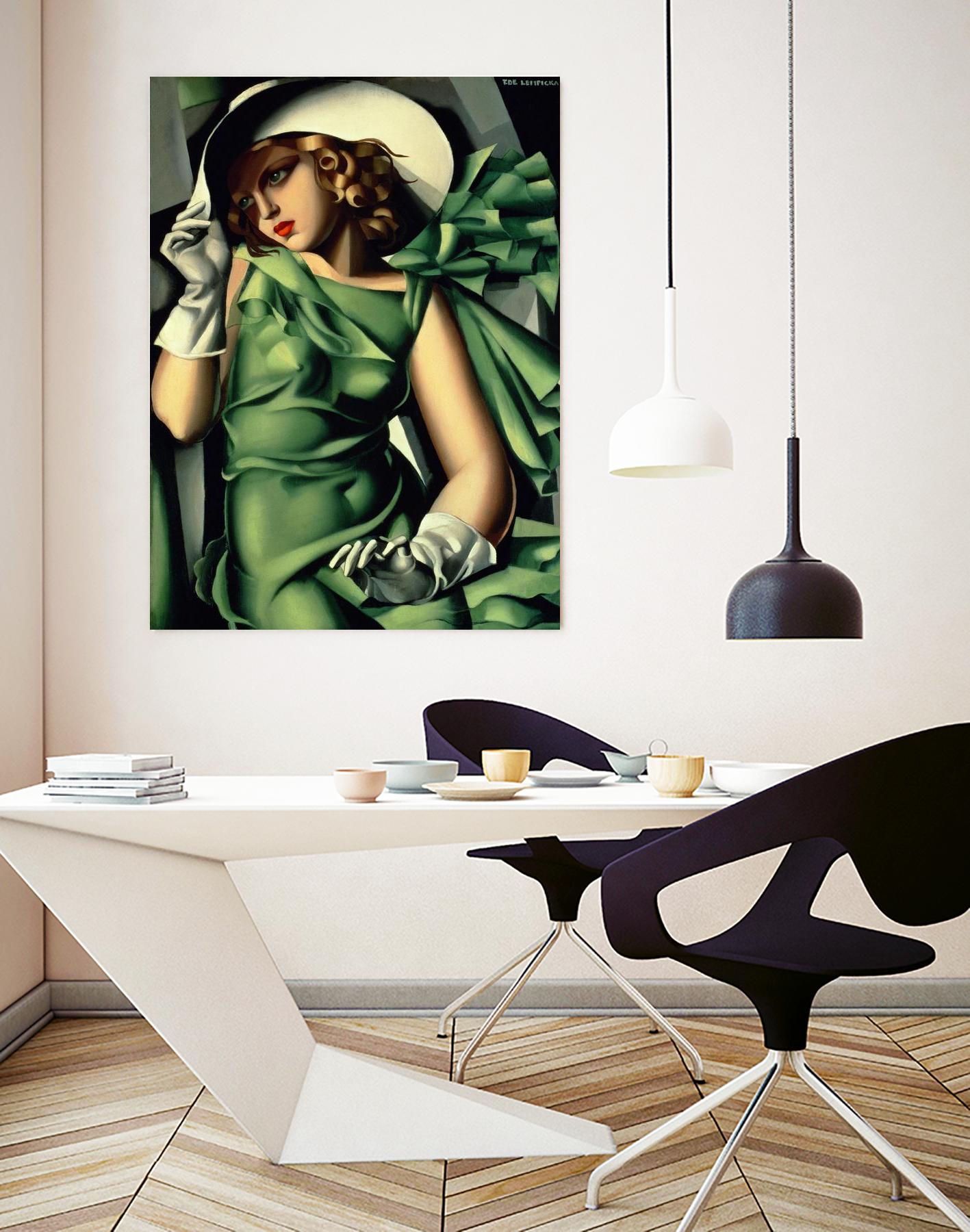 Young Lady with Gloves by Tamara de Lempicka on GIANT ART - beige master