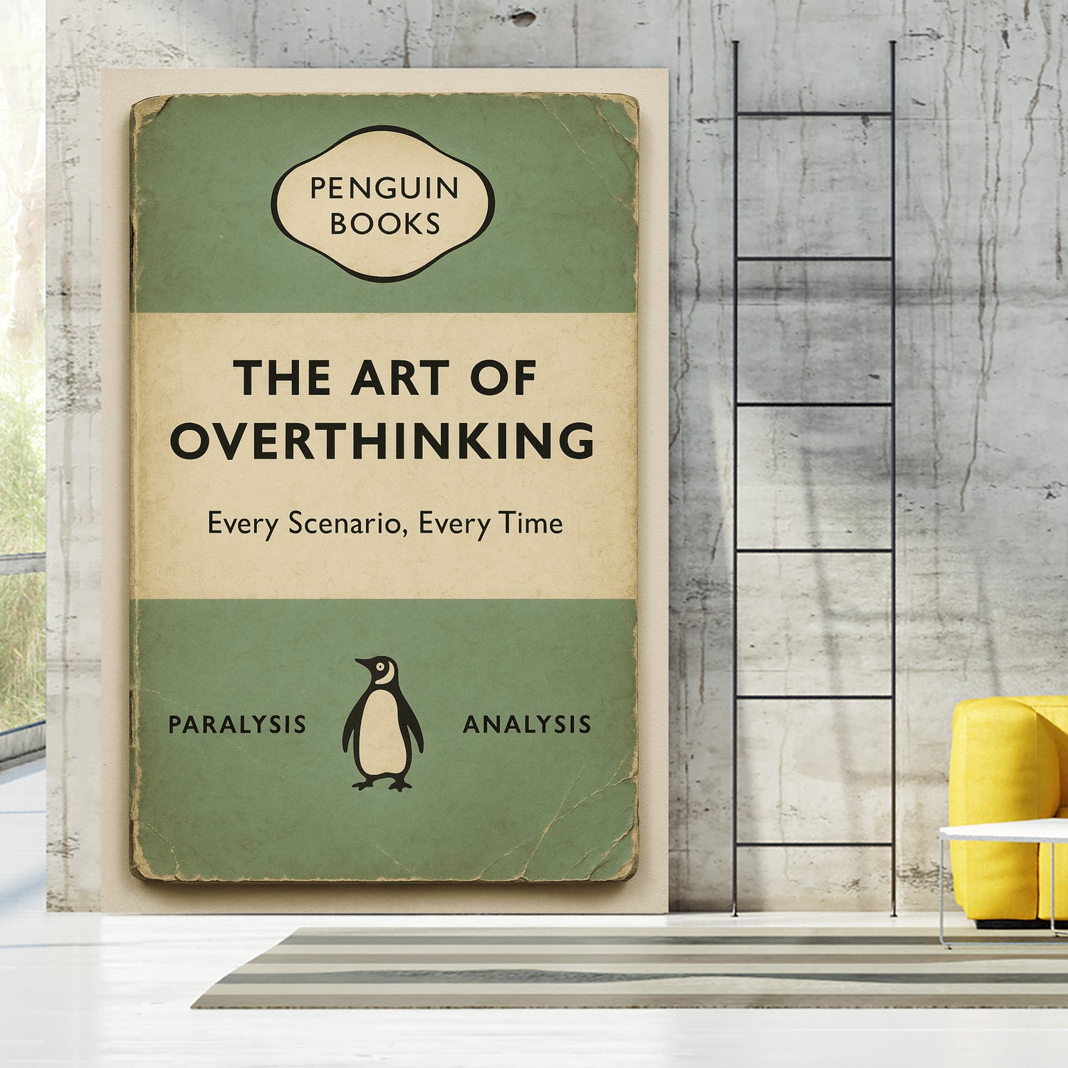 The Art of Overthinking by M Studio on GIANT ART - green positive vibes motivation