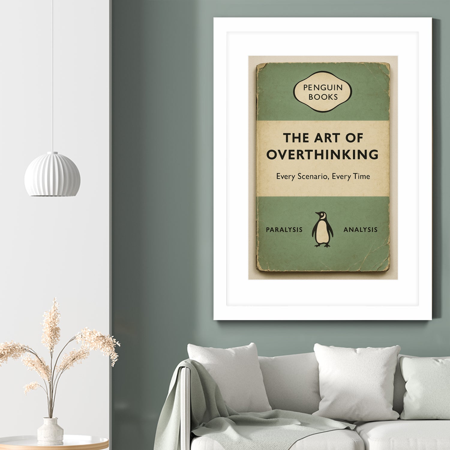 The Art of Overthinking by M Studio on GIANT ART - green positive vibes motivation