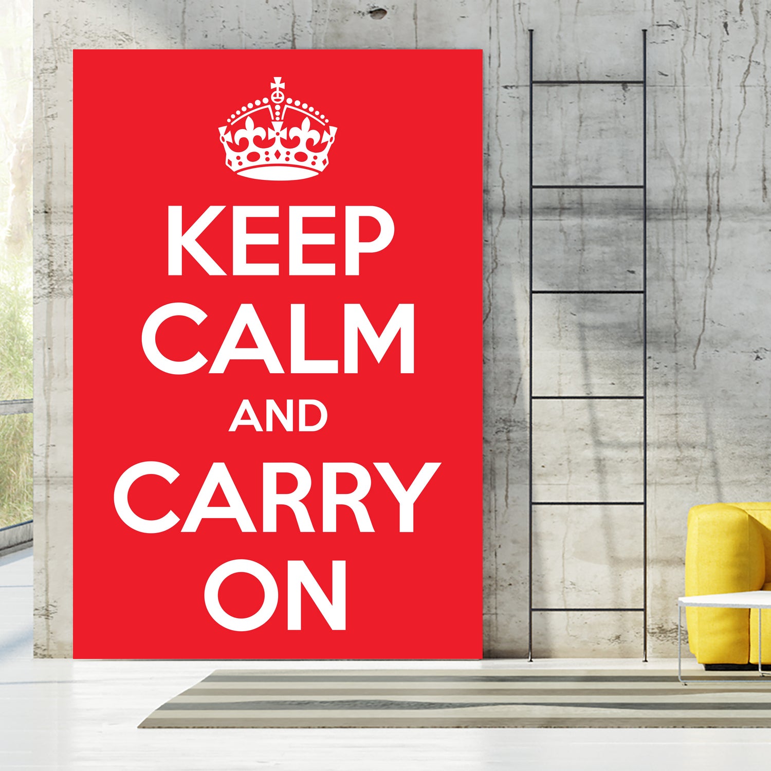 Keep Calm and Carry On by M Studio on GIANT ART - motivation