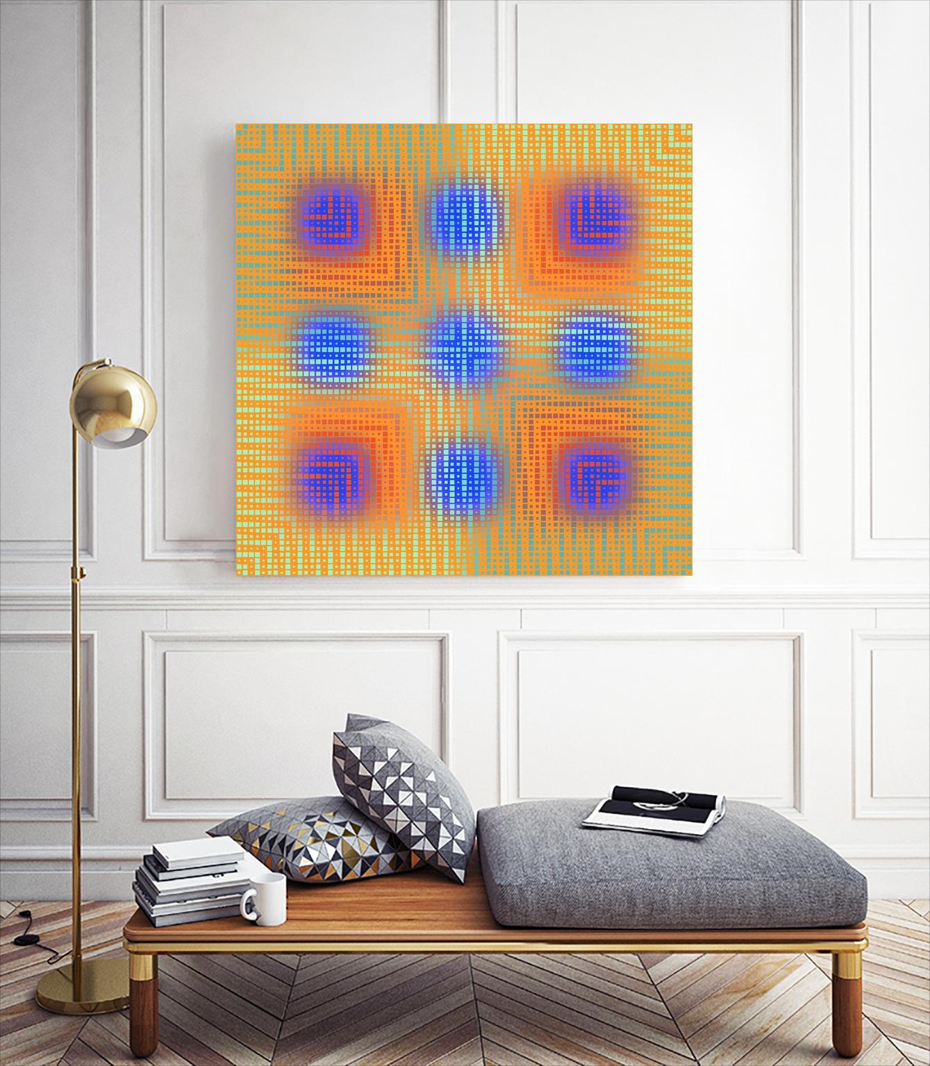 Pi_Dot_Pi_1-4_1 by Xosé Salgado on GIANT ART - orange digital vibration